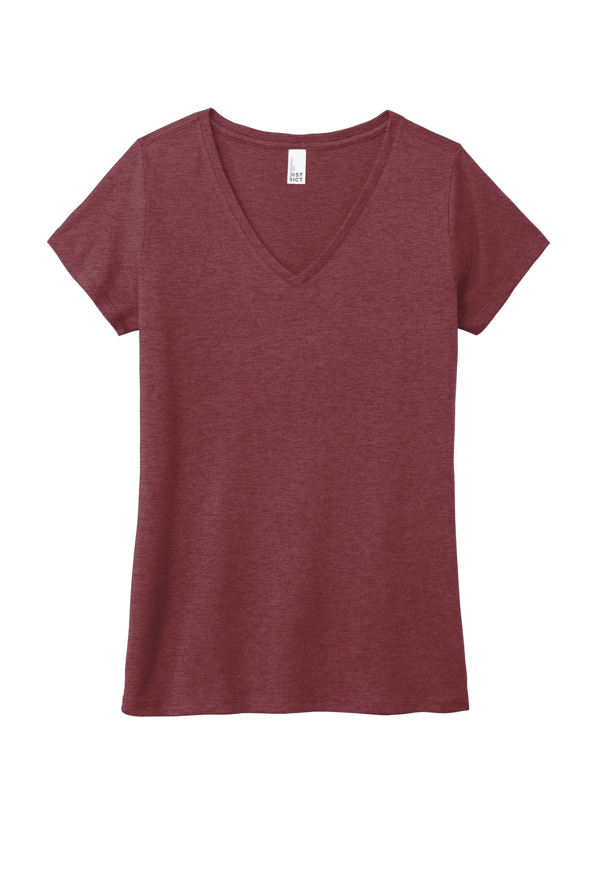 District Women's Perfect Tri V-Neck Tee. DM1350L 142