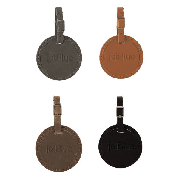 Culver Round Leather Luggage Tag 5