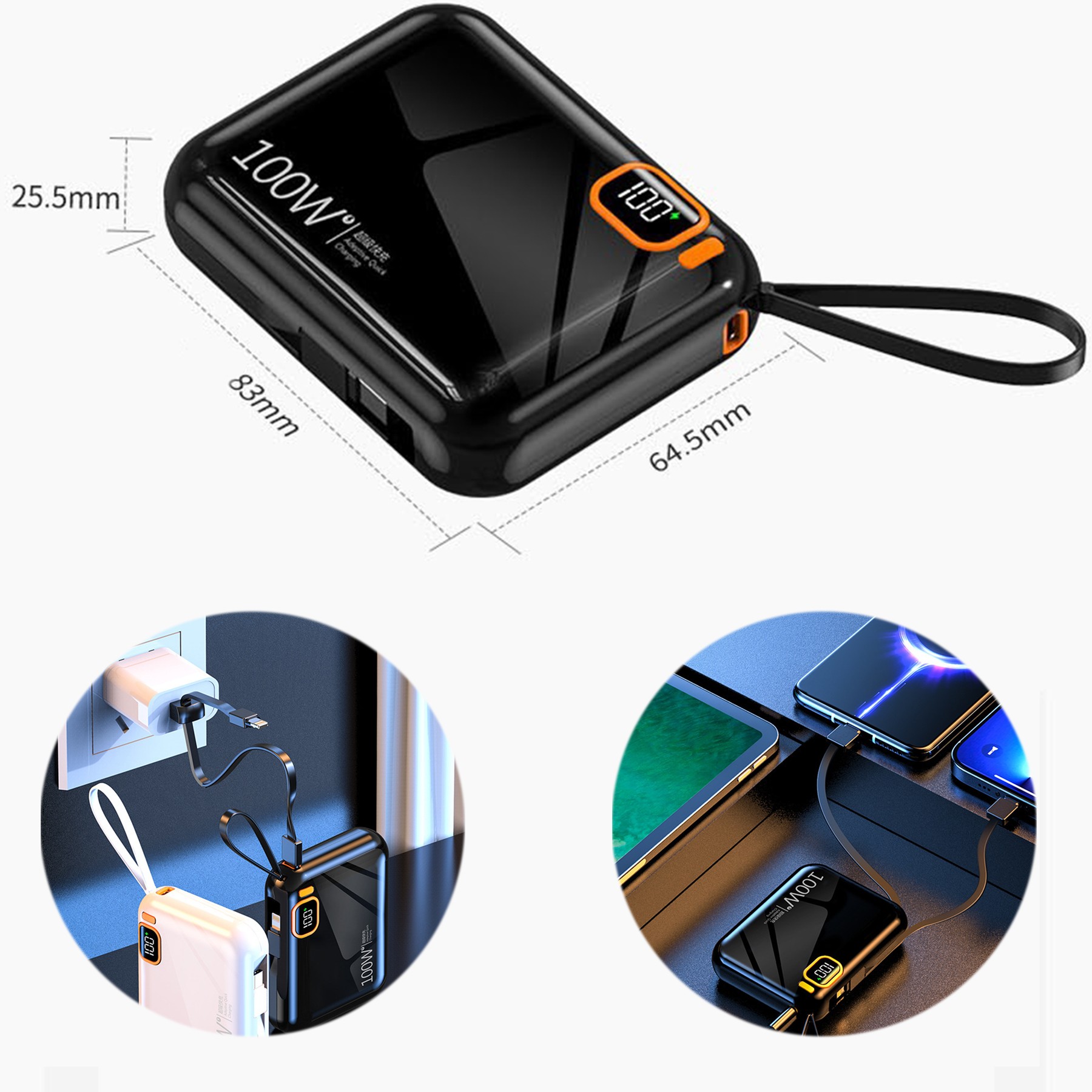 Portable Power Bank 10K MAH / & Type-C 2