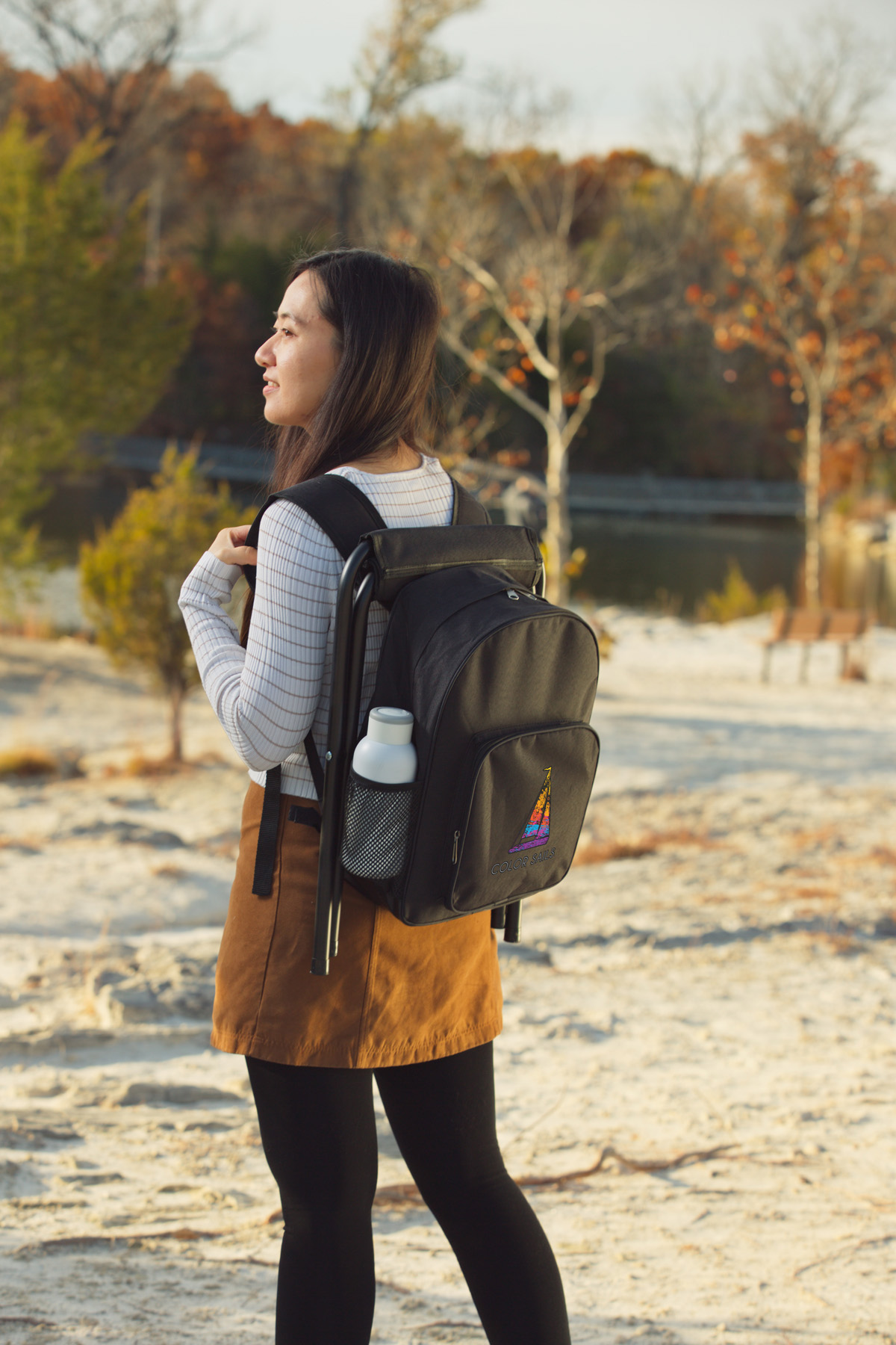 Fieldcrest Cooler Backpack with Folding Stool 11