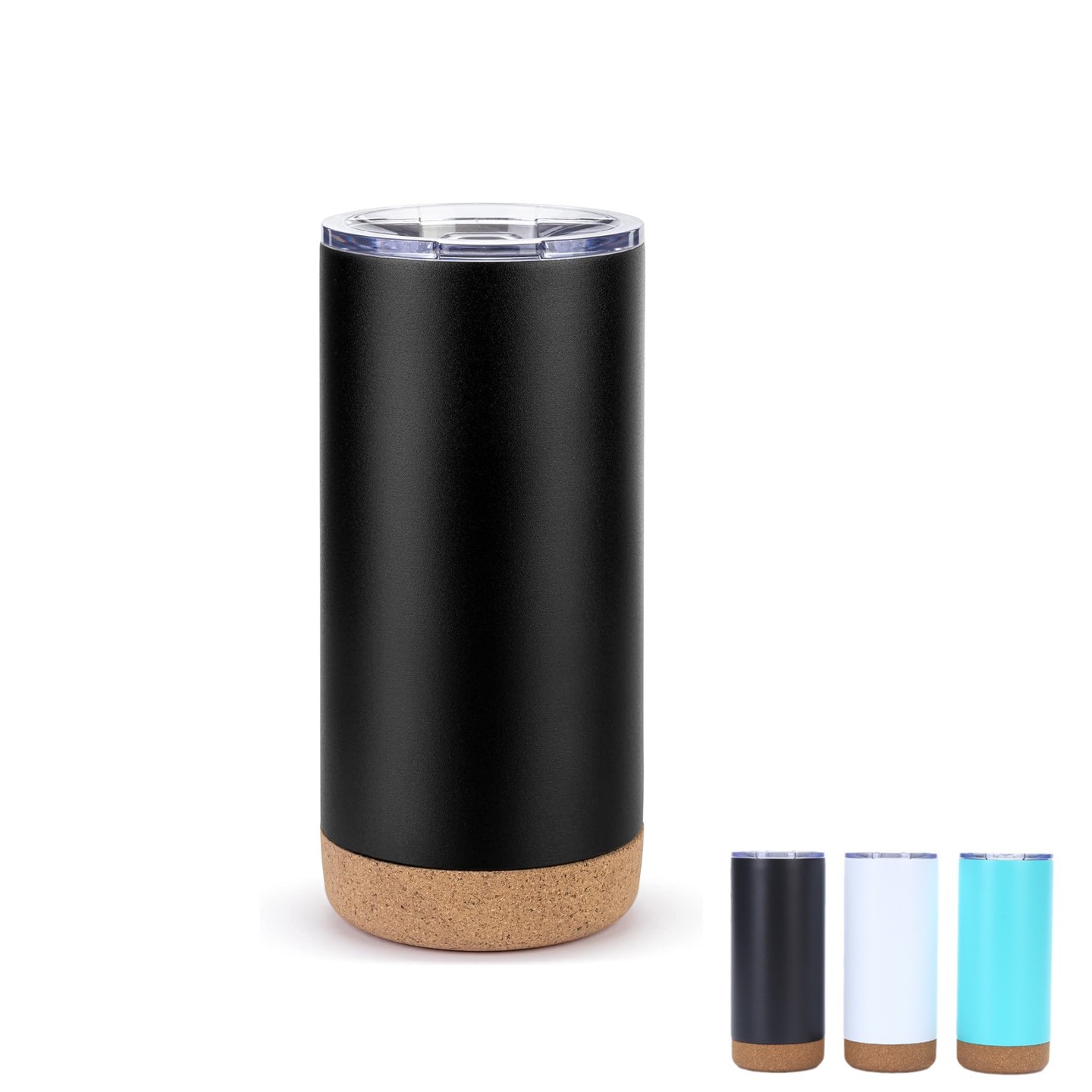 16oz Vacuum Tumbler with Cork Bottom 2