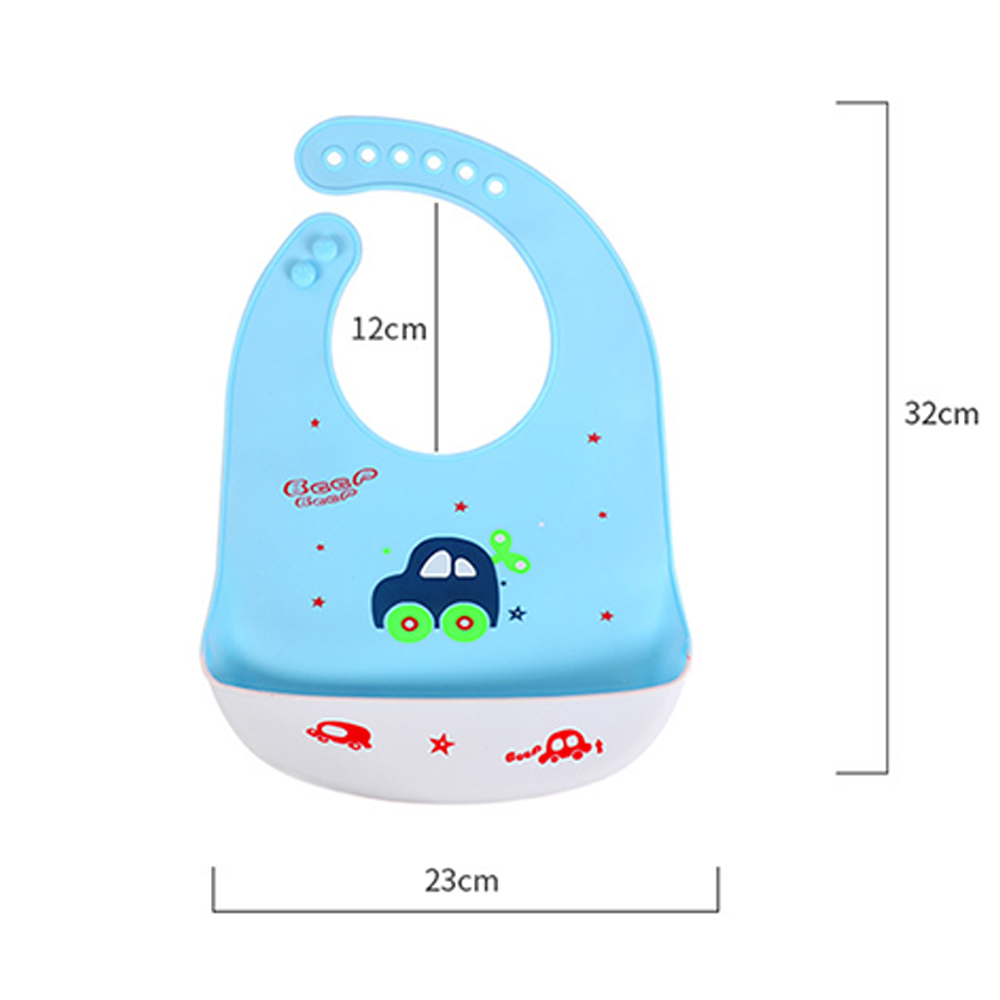 Silicone waterproof baby bib 1