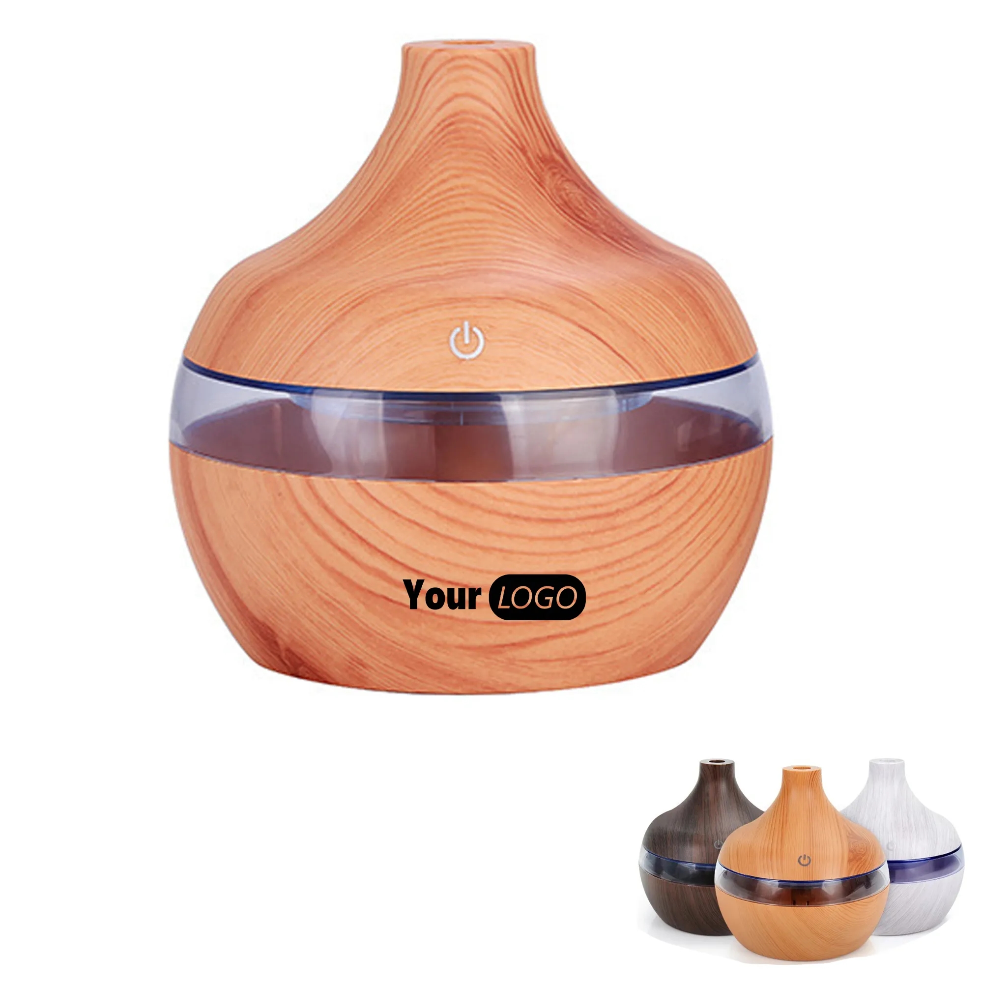 300 ml USB Silence Wood Grain Air Humidifier 2