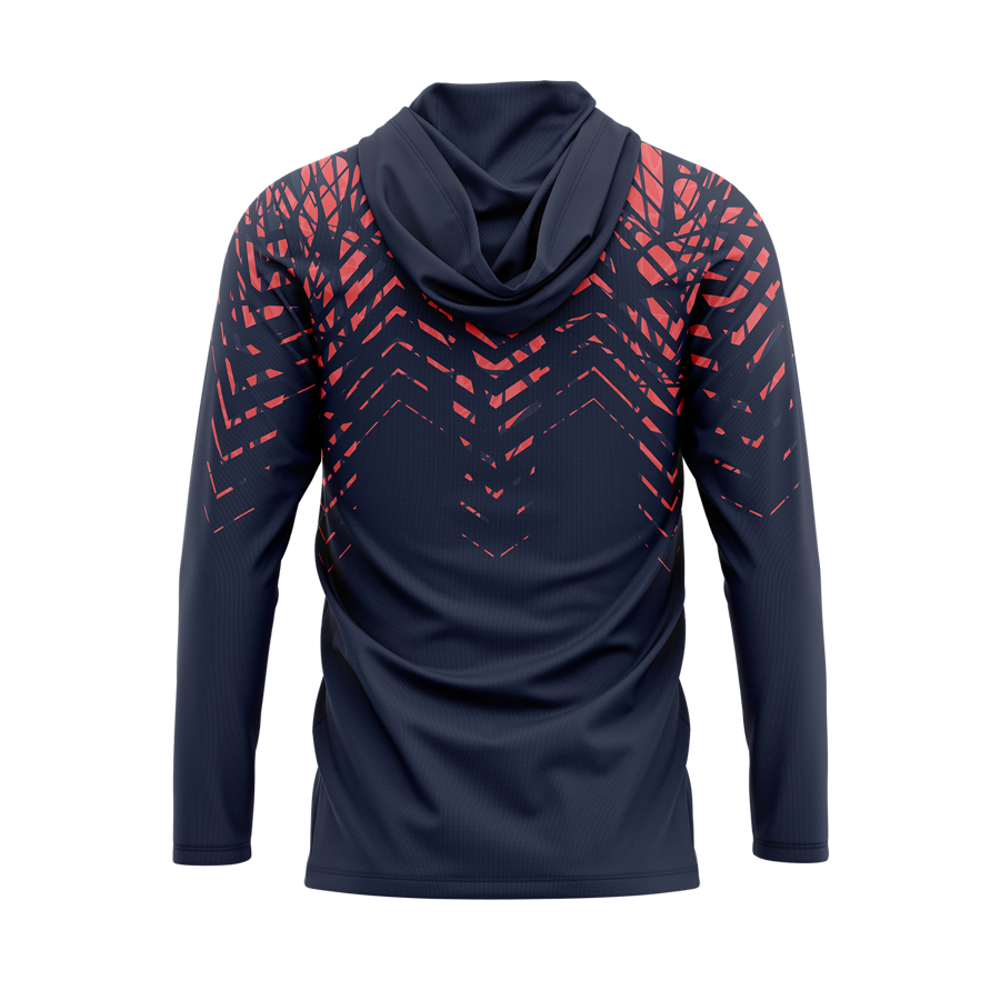 Unisex & Kids' Sublimation 140G Mesh Long Sleeve Hooded Tee 5