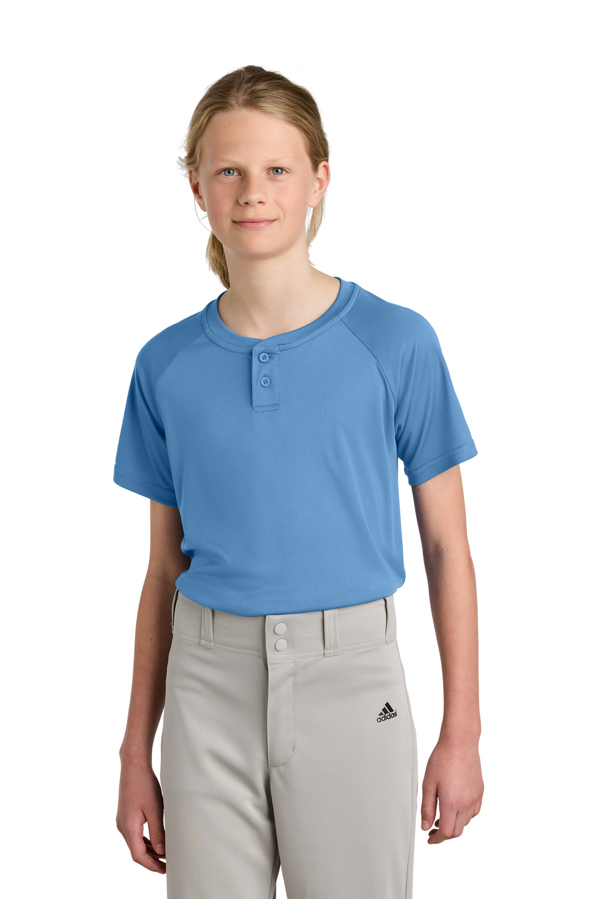 Sport-Tek Youth PosiCharge Competitor 2-Button Henley YST359 60