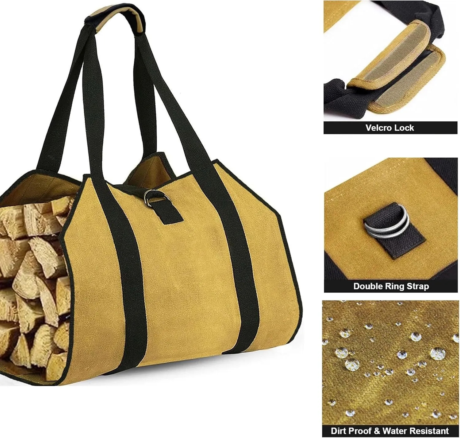 Foldable Oxford Firewood Storage Bag 4
