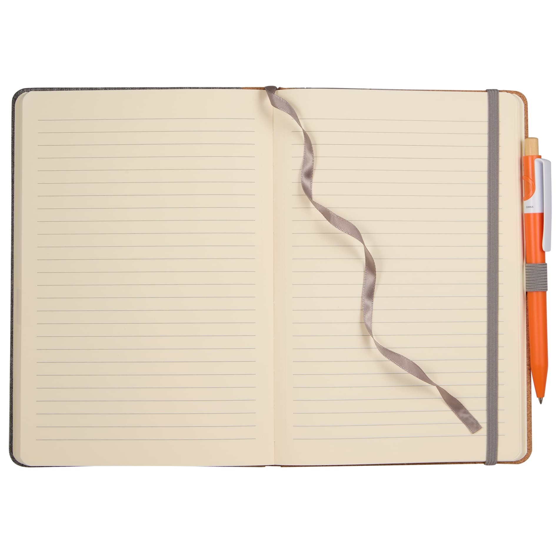 5.5" x 8.5" Recycled PET and Cork Bound Journal 37