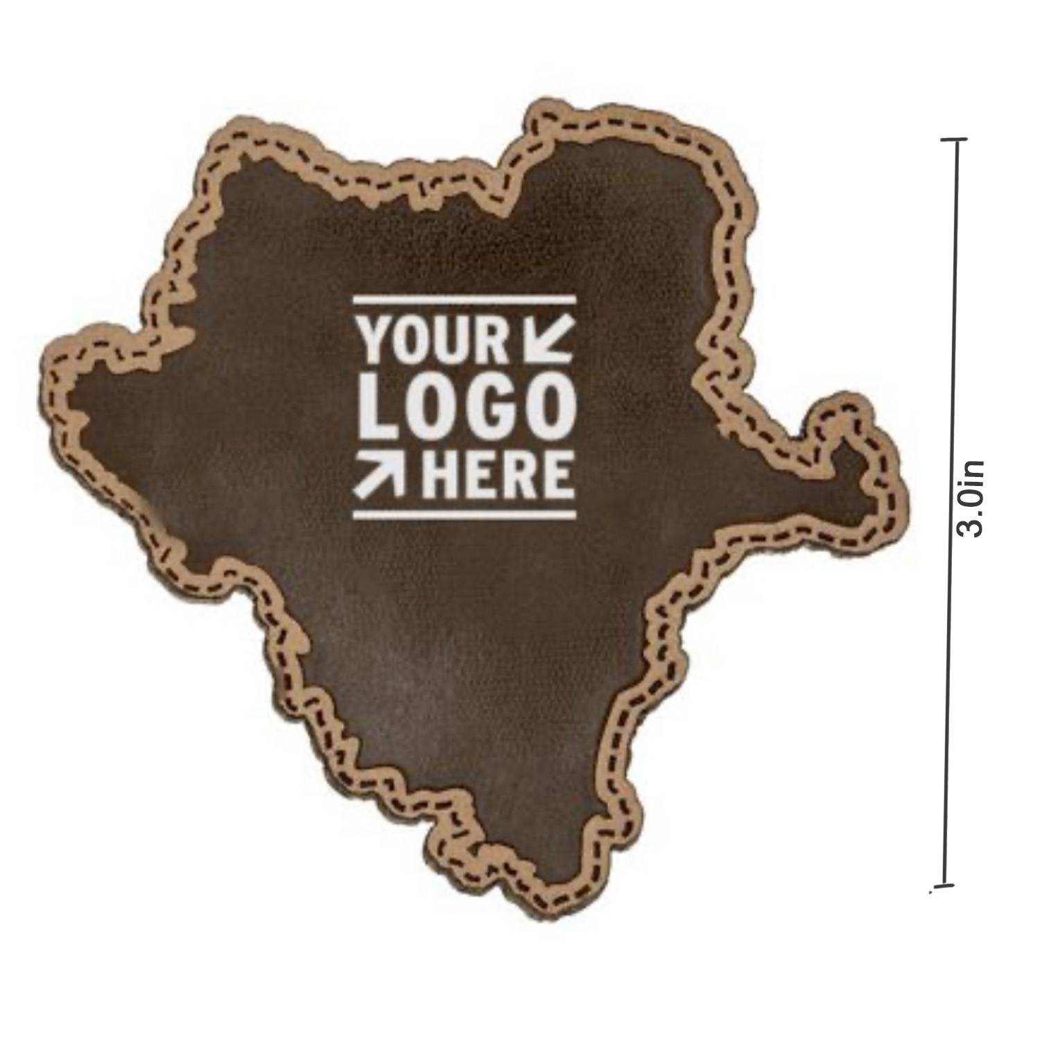 Faux Leather Patches Custom Shape 3