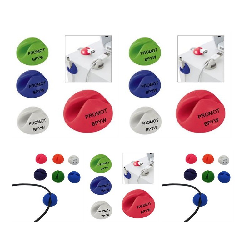 Durable Self-Adhesive Desk Cable Organizers