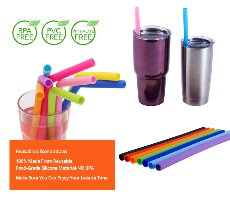 Eco-friendly Reusable Silicone Straw 3