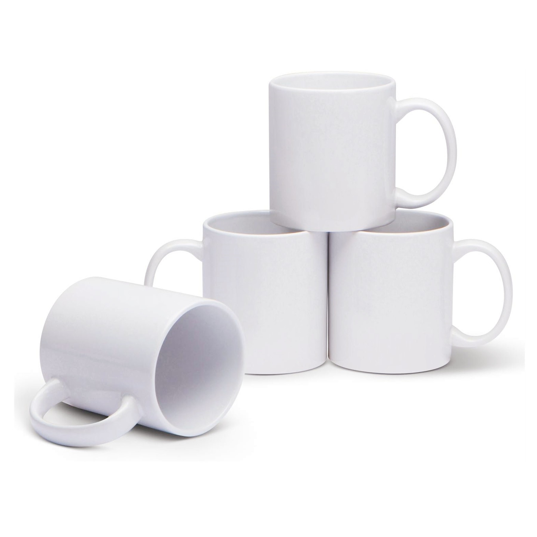 11 Oz Classic White Coffee Mug 4
