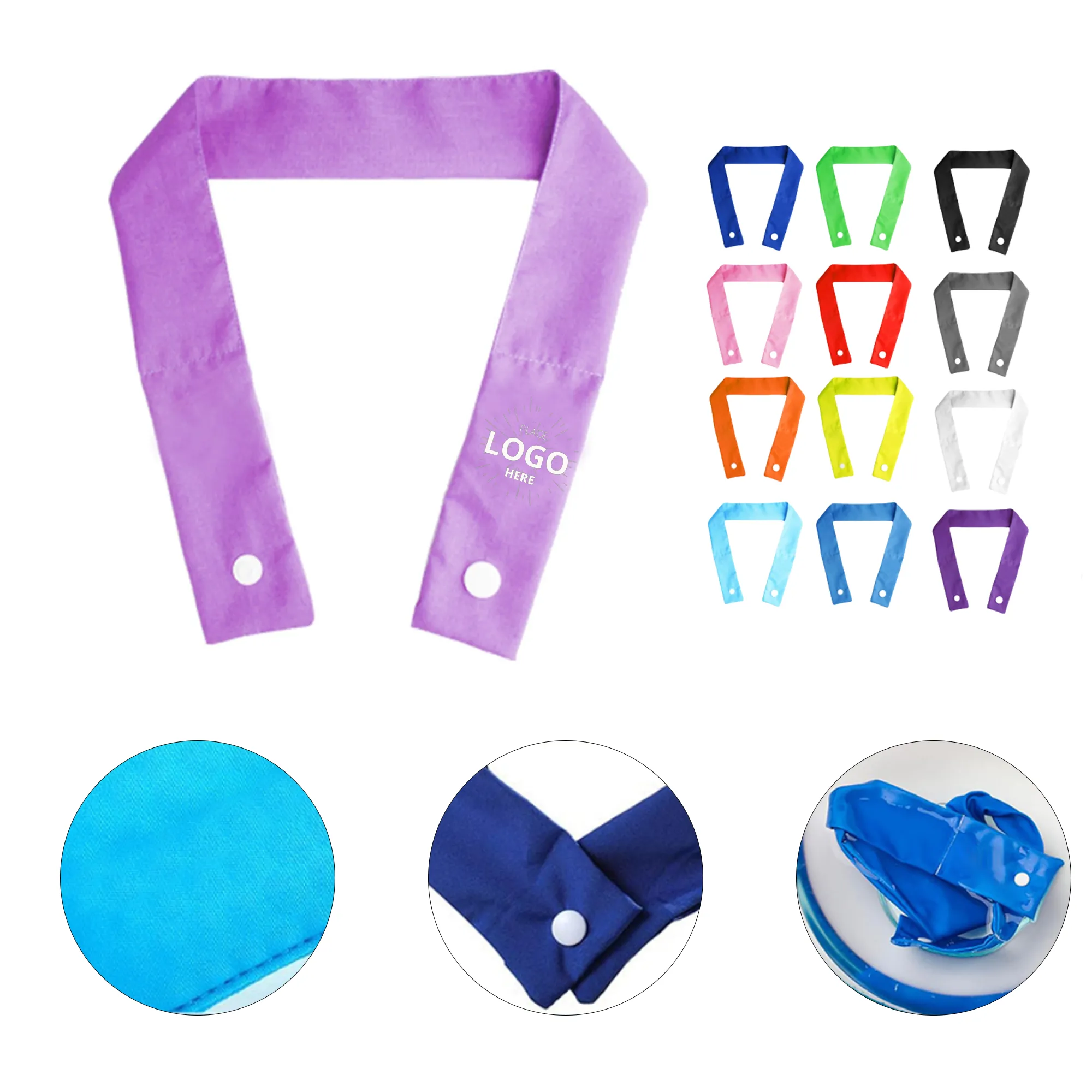 Reusable Snap-On Cooling Neck Scarf 2