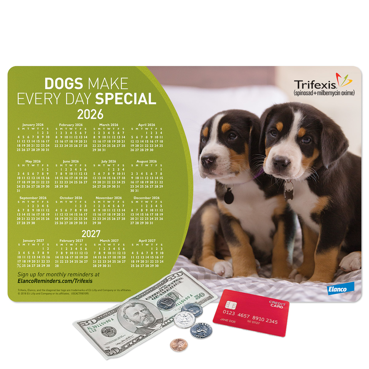 Origin'L Fabric Heavy Duty Fabric Calendar Counter Mat-10"x15"x1/8"