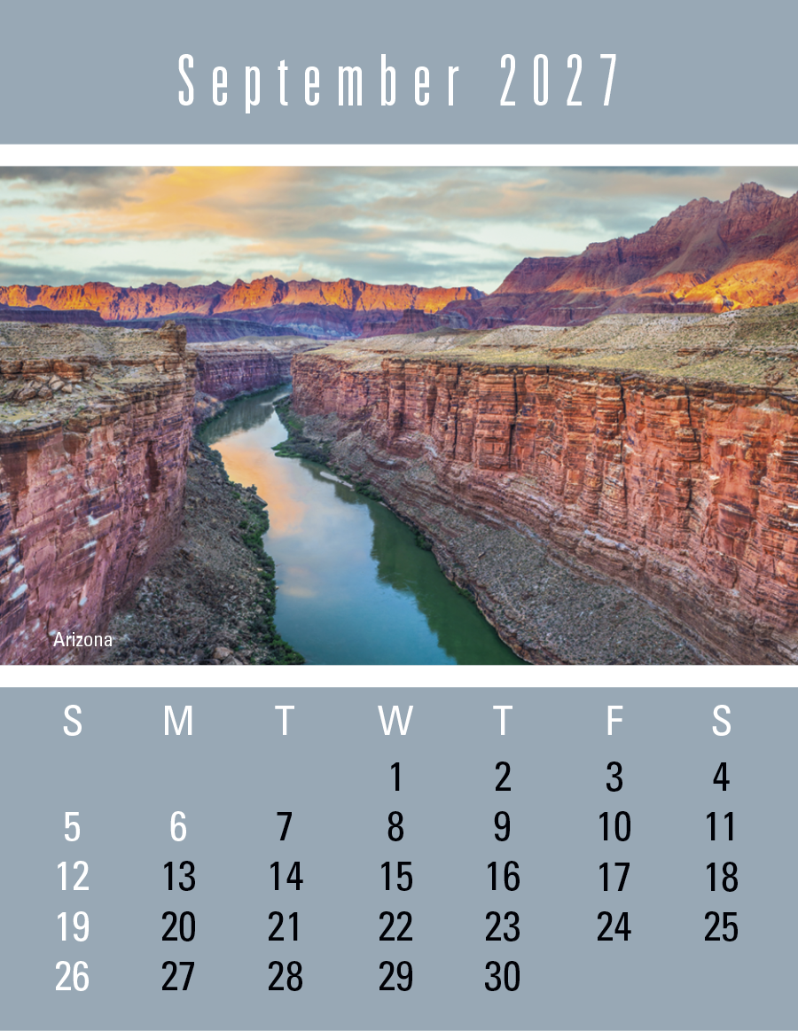Triumph® Calendars Press-N-Stick Scenic Calendar 33