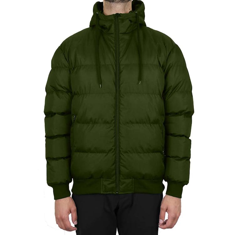 Men's Heavyweight Bubble Bomber Jackets - Olive S-2X 2