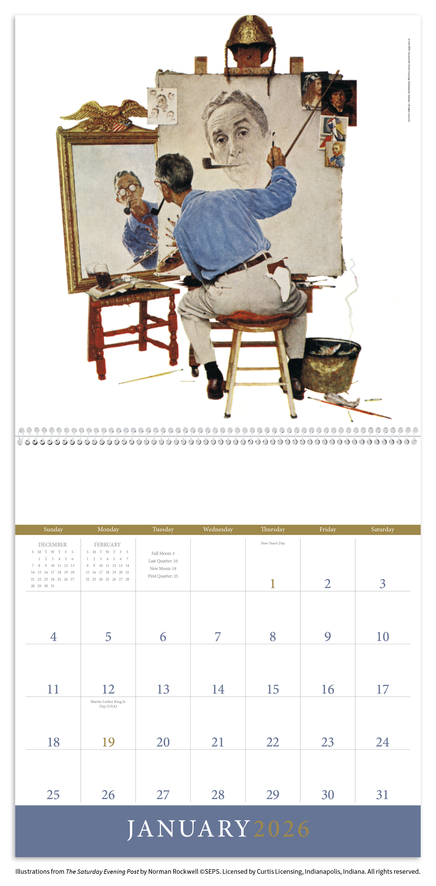 Triumph® Calendars The Saturday Evening Post Illustrations by Norman Rockwell Calendar 11