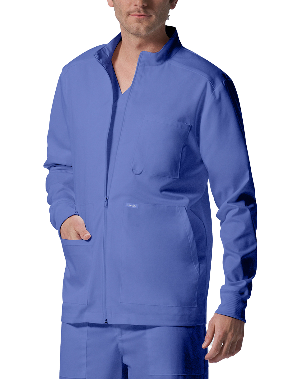 Landau - ProFlex - Men's Four-Pocket Mock Neck Zip-Front Jacket 16