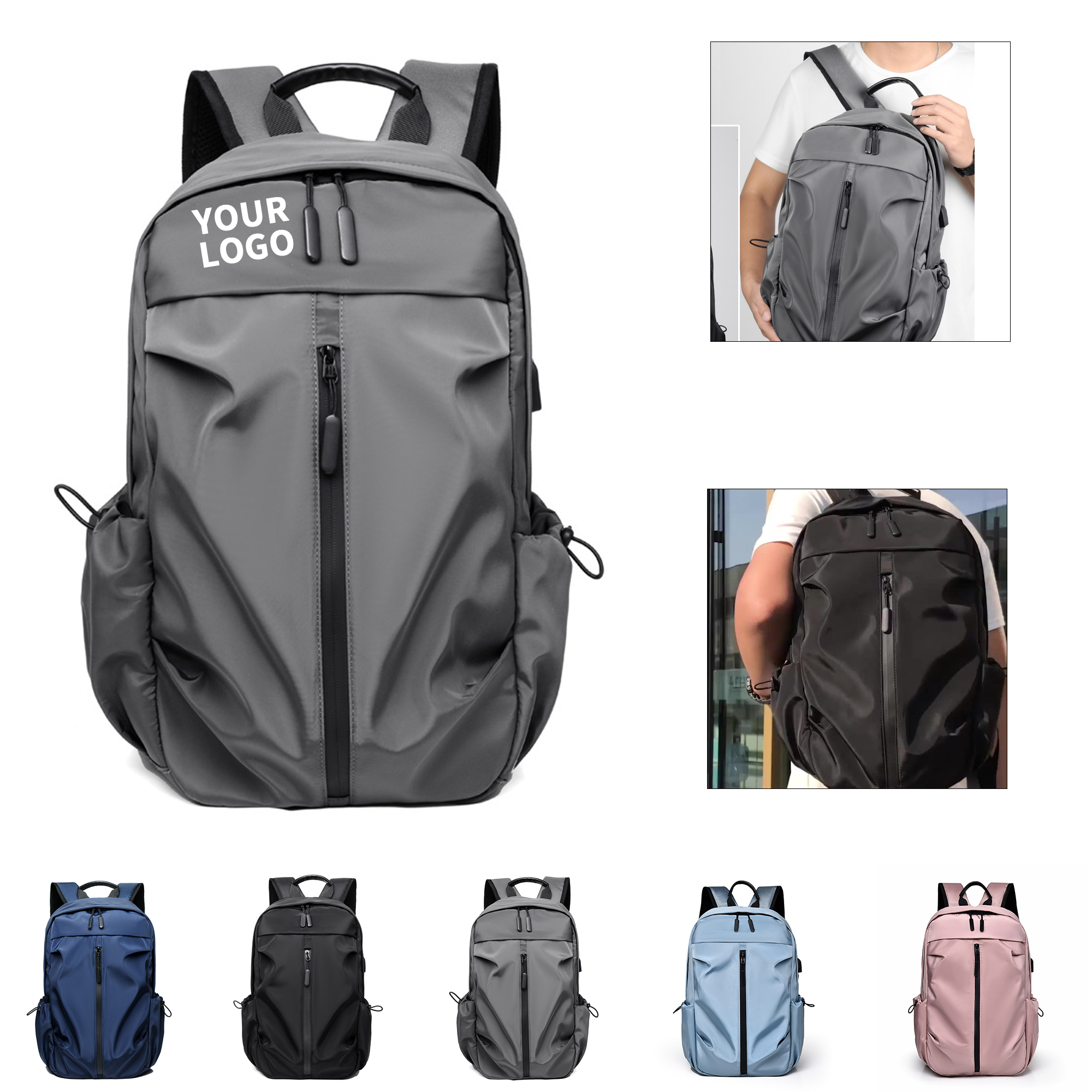 Water Resistant Crossbody Day Pack 11.8" x 7.3" x 3.15" 12
