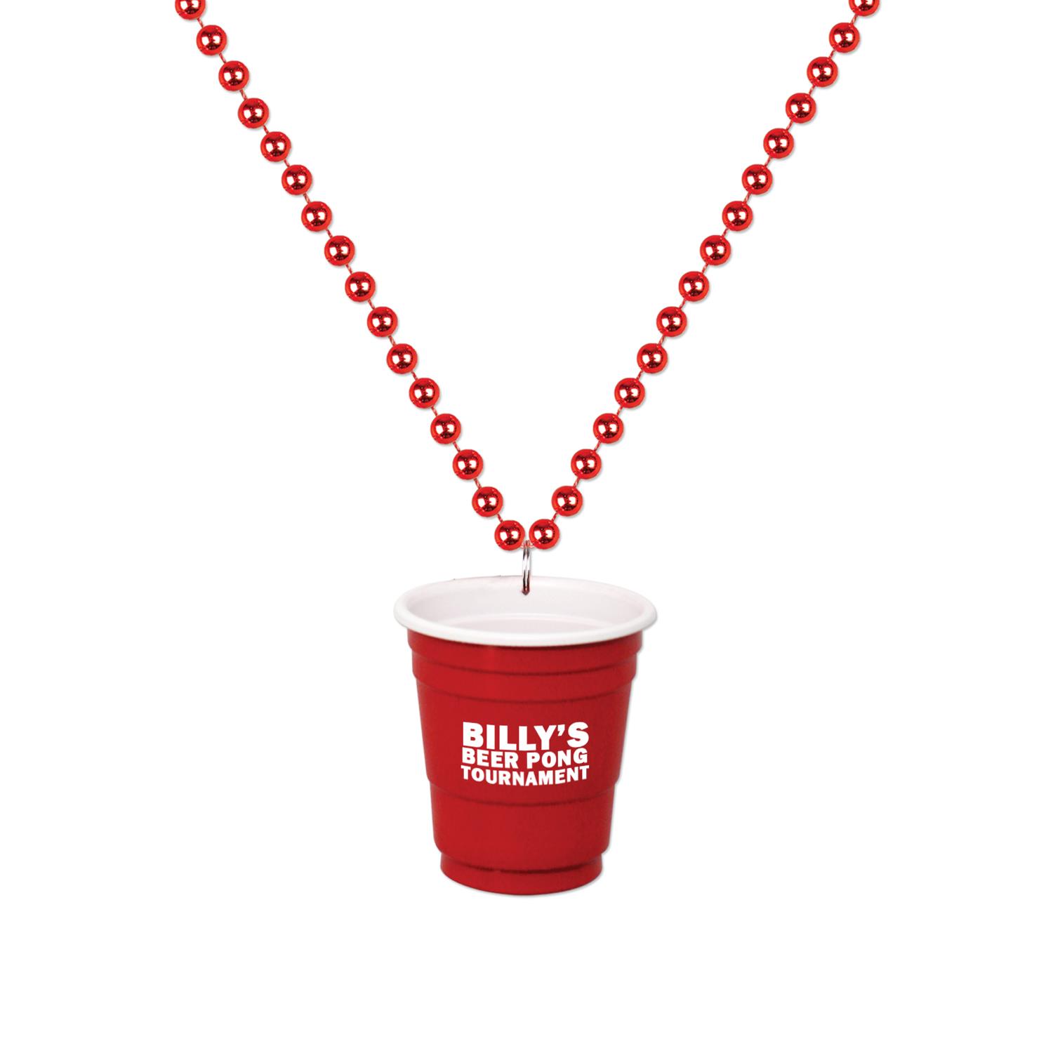 Red Cup Shot Glass on Beads 3