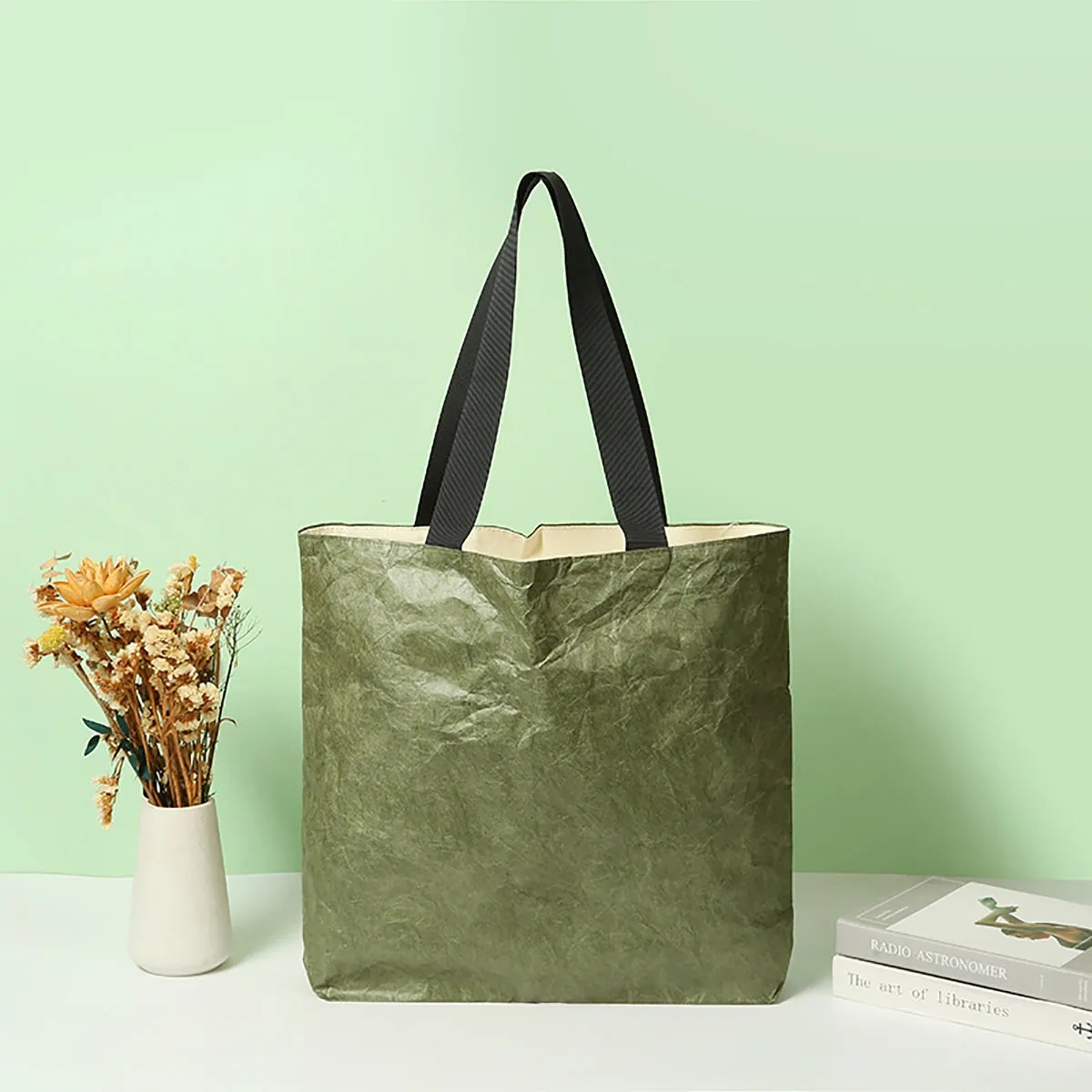 Custom Eco Friendly Washable Paper Totes 4