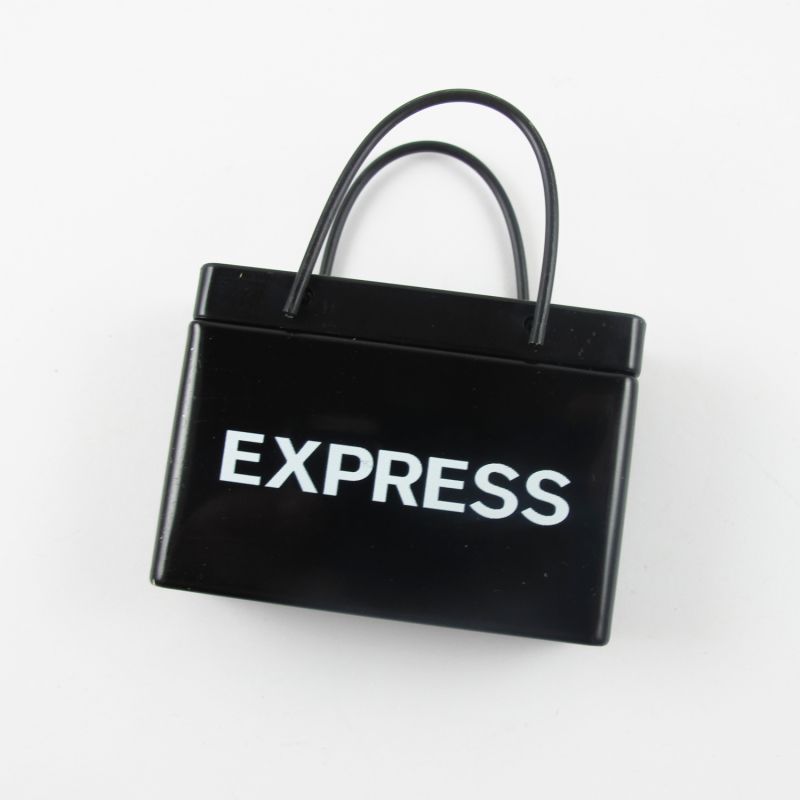 Black Shopping Bag Tin 1