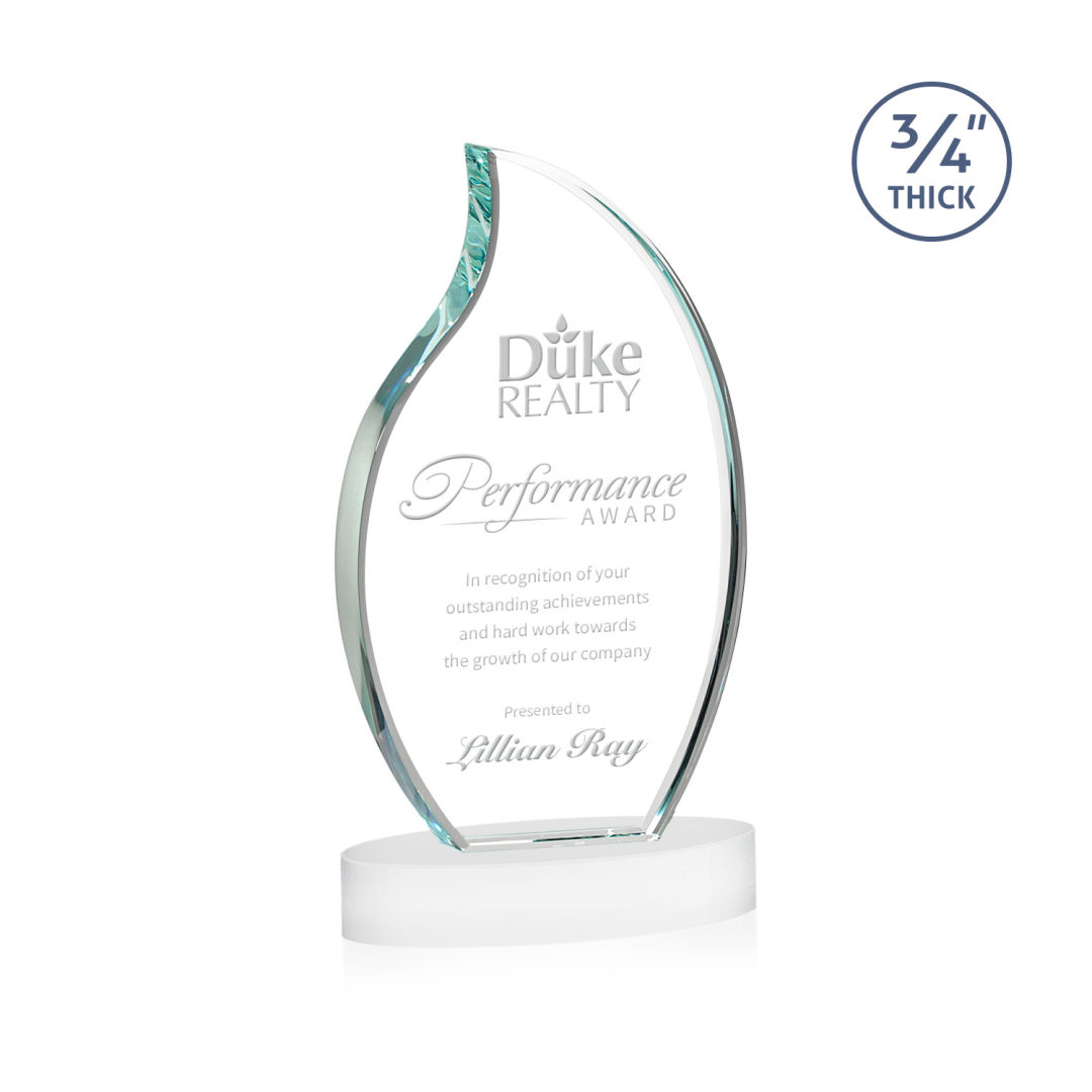 Croydon Flame Award on Alberton Base - White 11