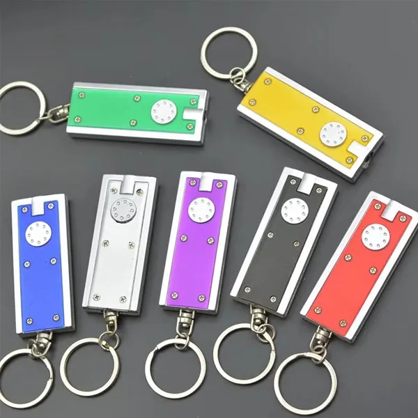 Rectangle LED Flashlight Keychain 1