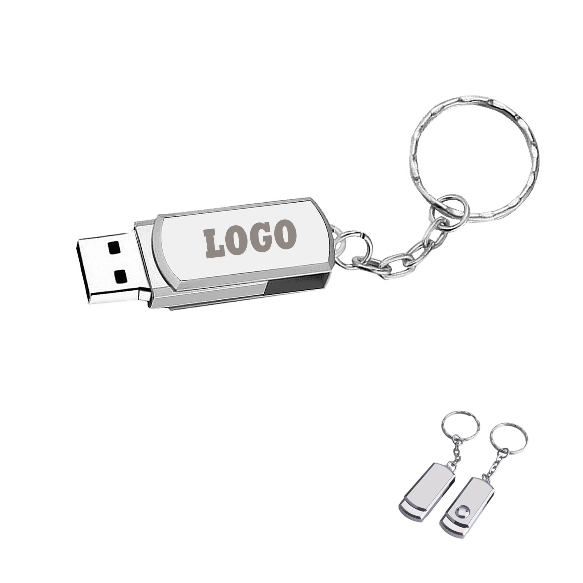 8G USB Flash Drive with Key Chain 2