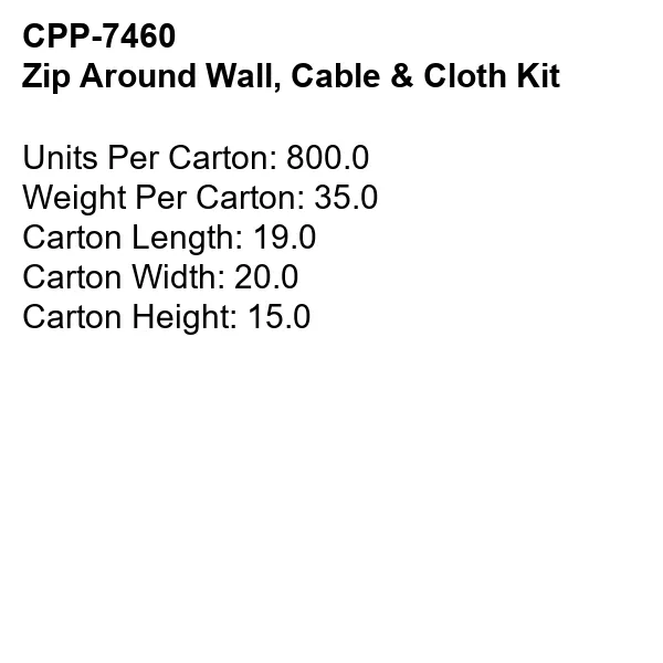 Zip Around Wall, Cable & Cloth Kit 2