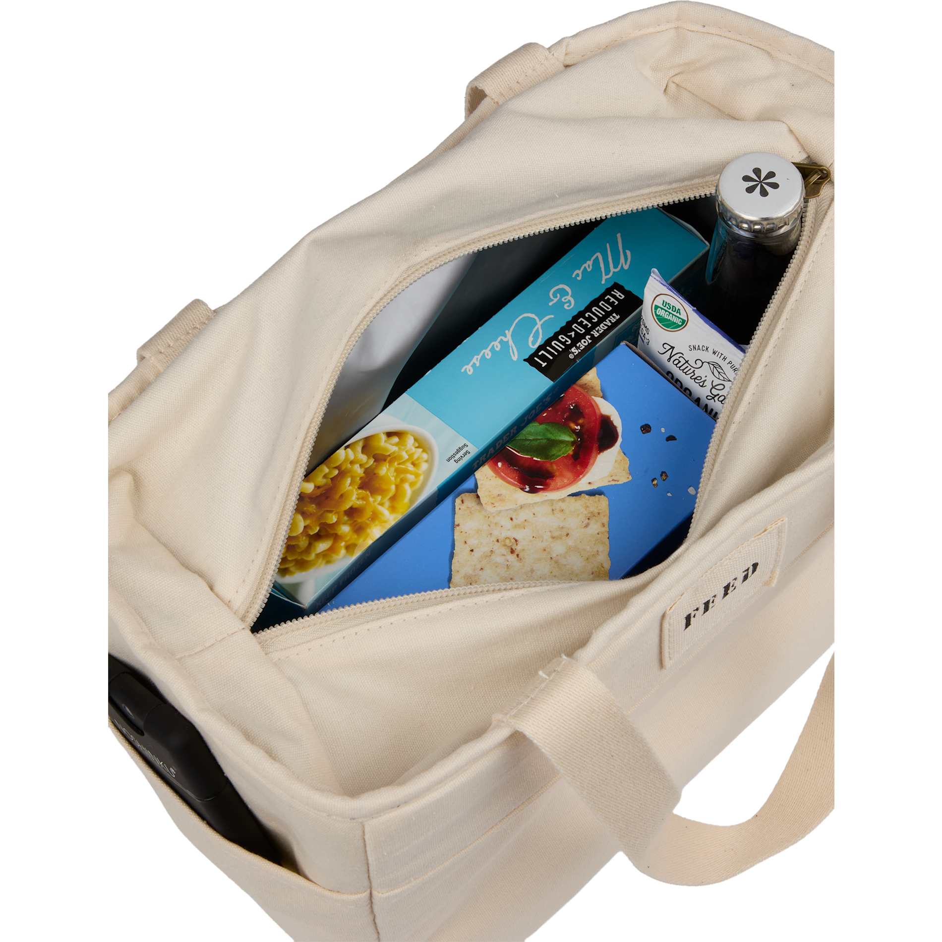 FEED Organic Cotton 9 Can Lunch Cooler 6