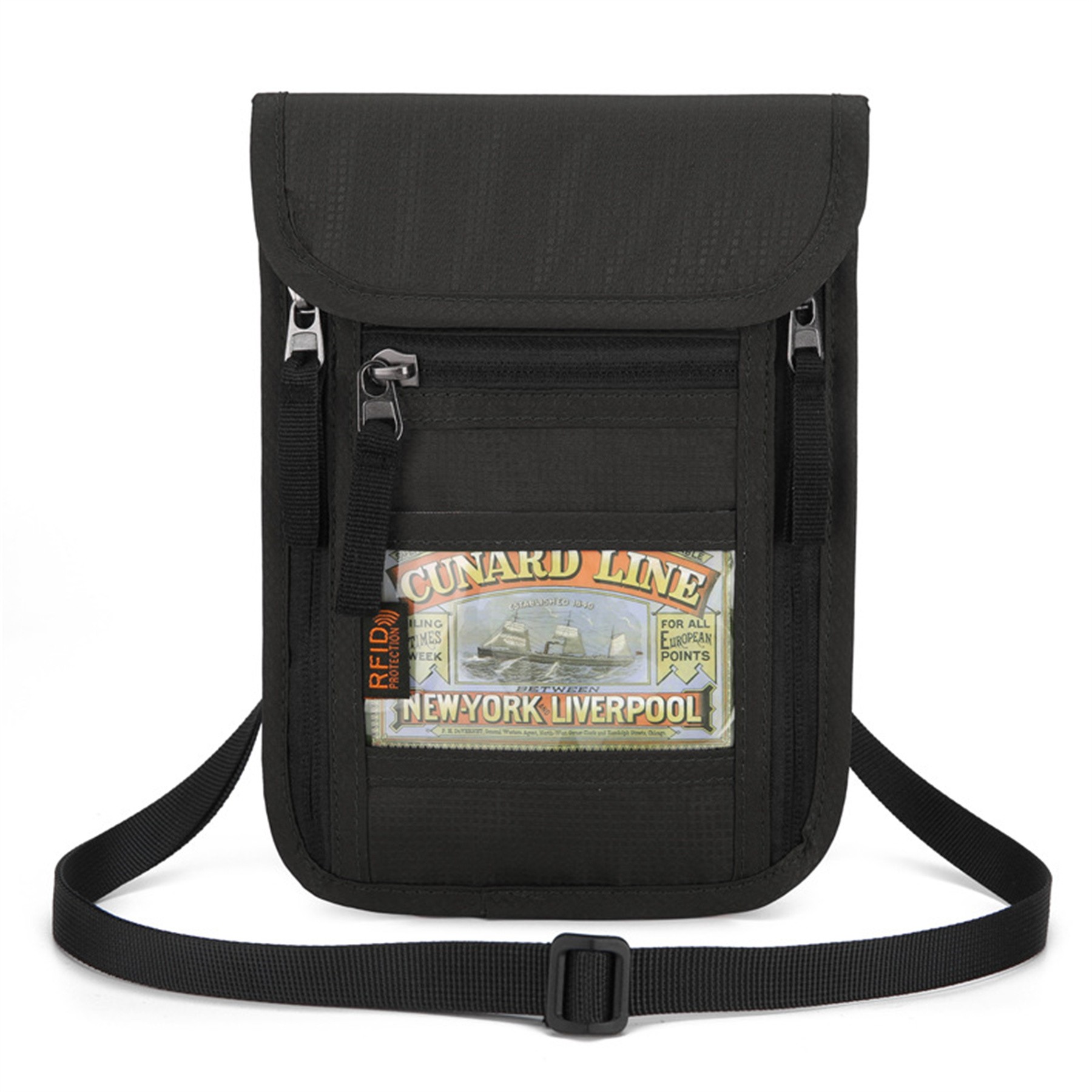 Multifunctional Neck Hanging Travel Passport Bag 5
