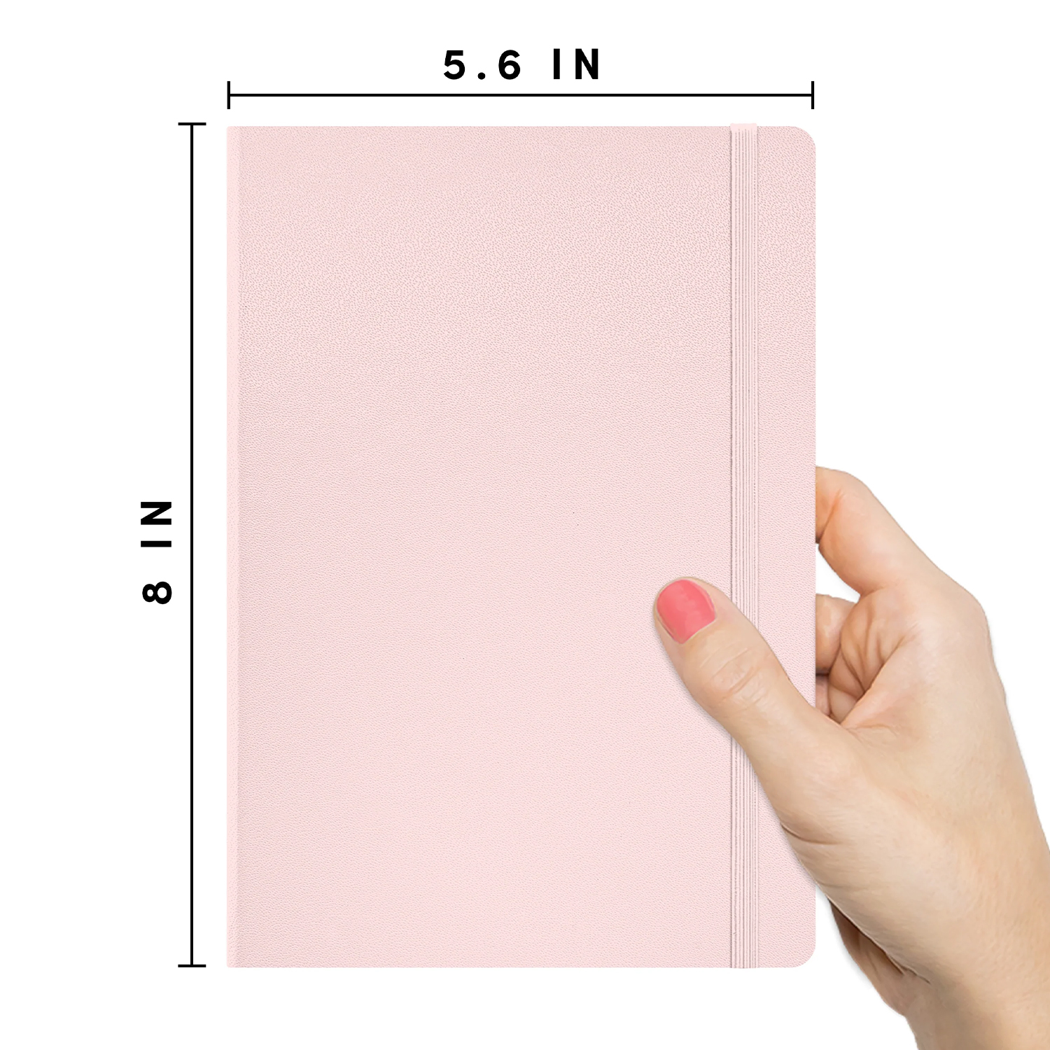 PAPERAGE® Executive Leather Hard Cover Lined Journal Notebook with Elastic Band Closure 1