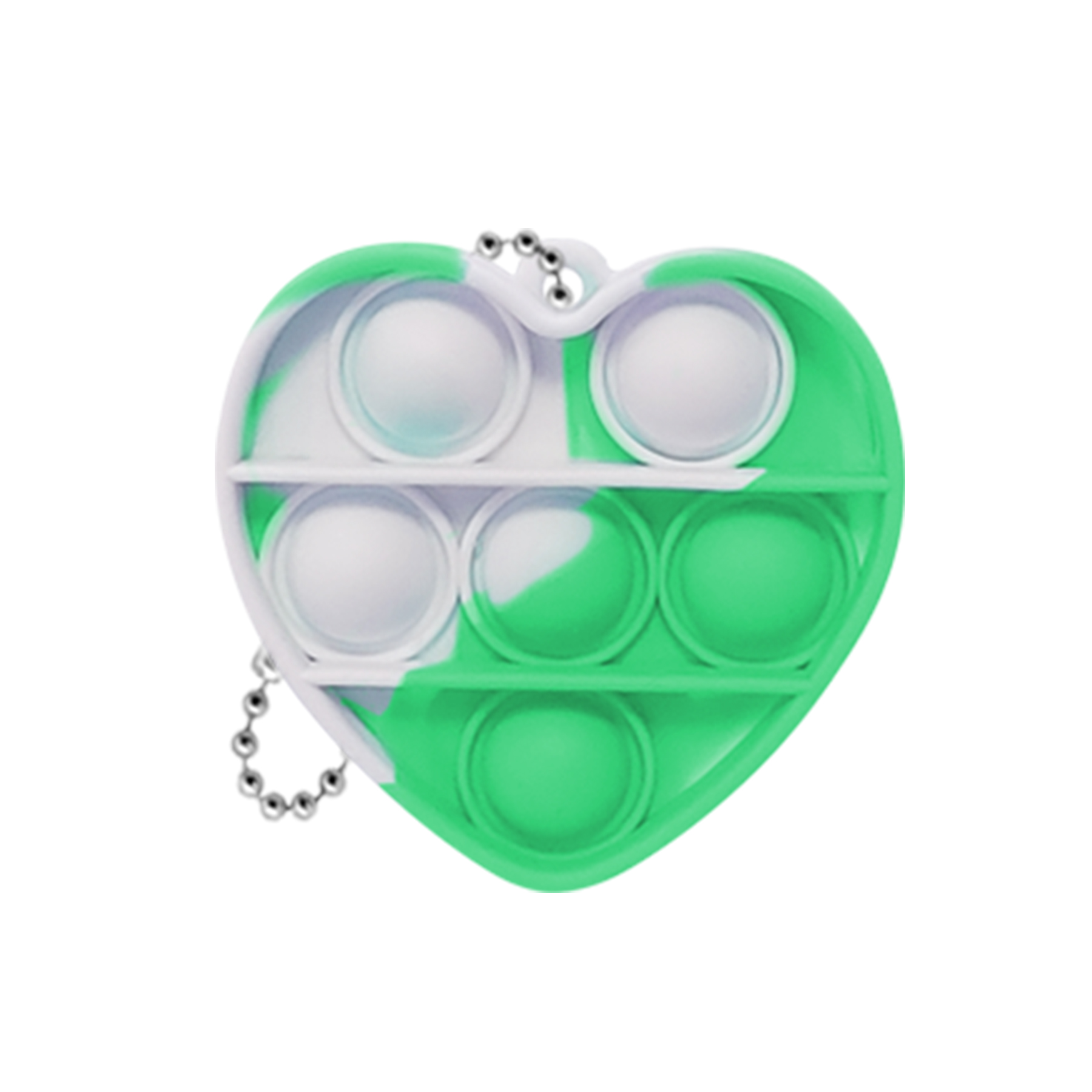 Mini Heart Push Pop Bubble Keychain 9
