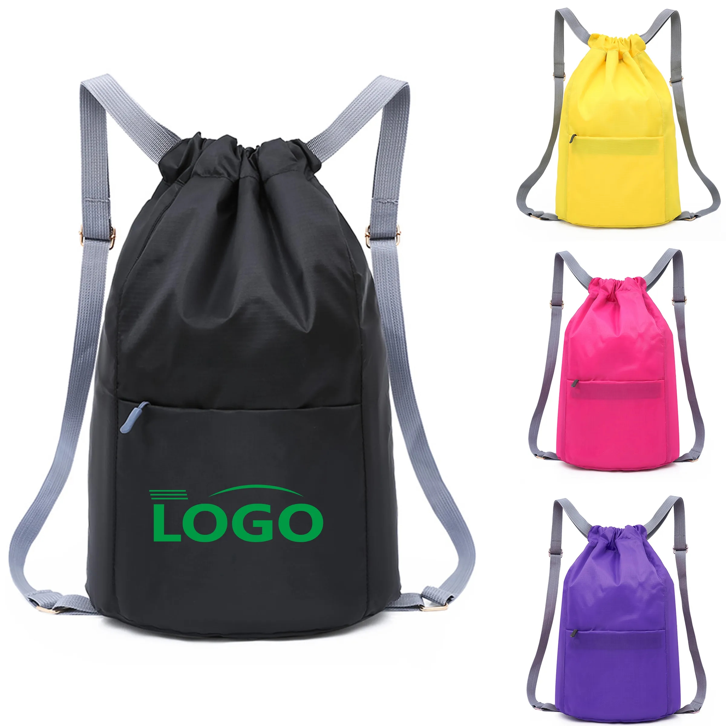 Oxford Fabric Drawstring Backpack for Sports and Casual Use 2