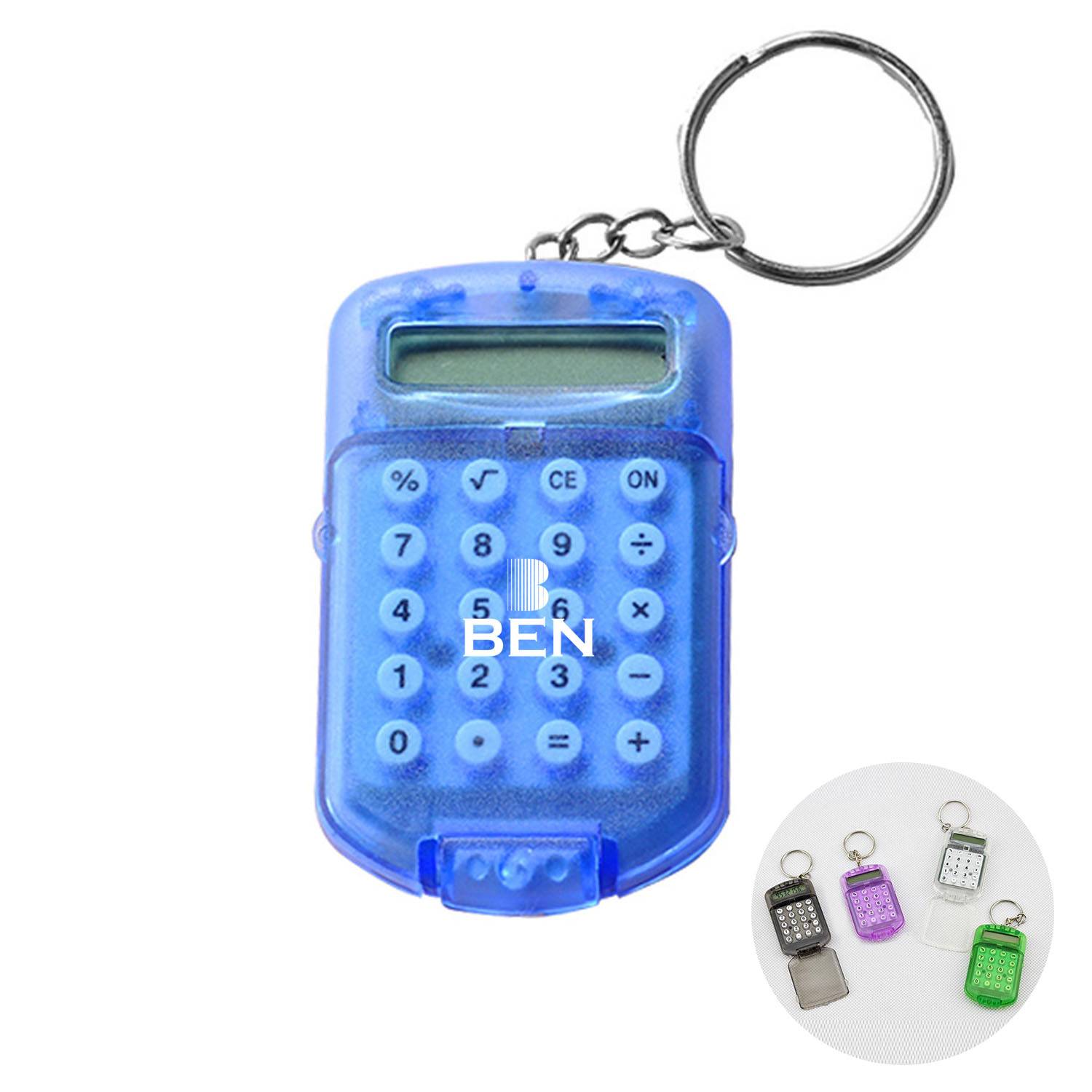 Portable calculator keychain pendant 2