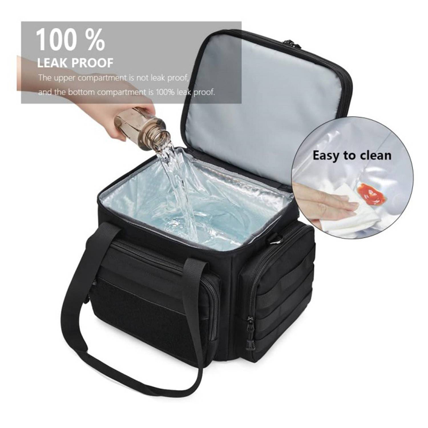 15L Large Insulated Oxford Cooler Bag for Outdoor Picnic 6