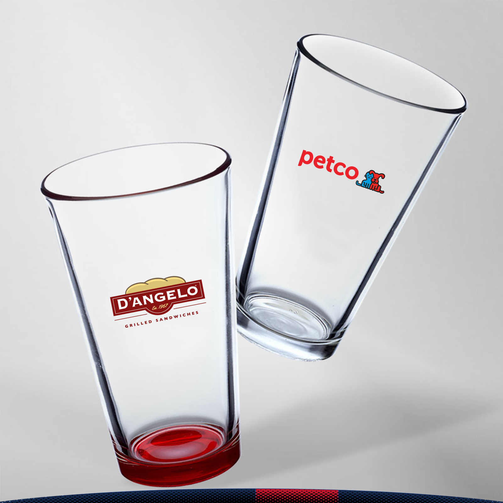 16 oz. Libbey Colored Bottom Beer Glasses 5