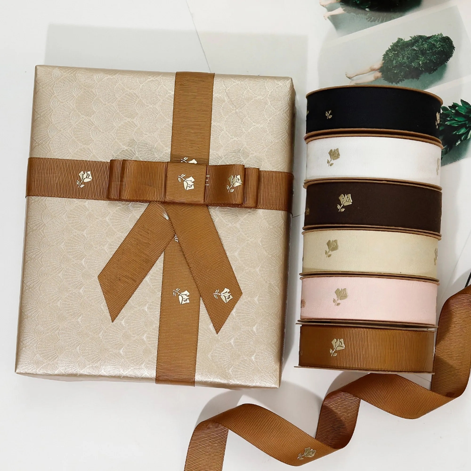 5/8 Inch Polyester Gift Box Ribbon 11