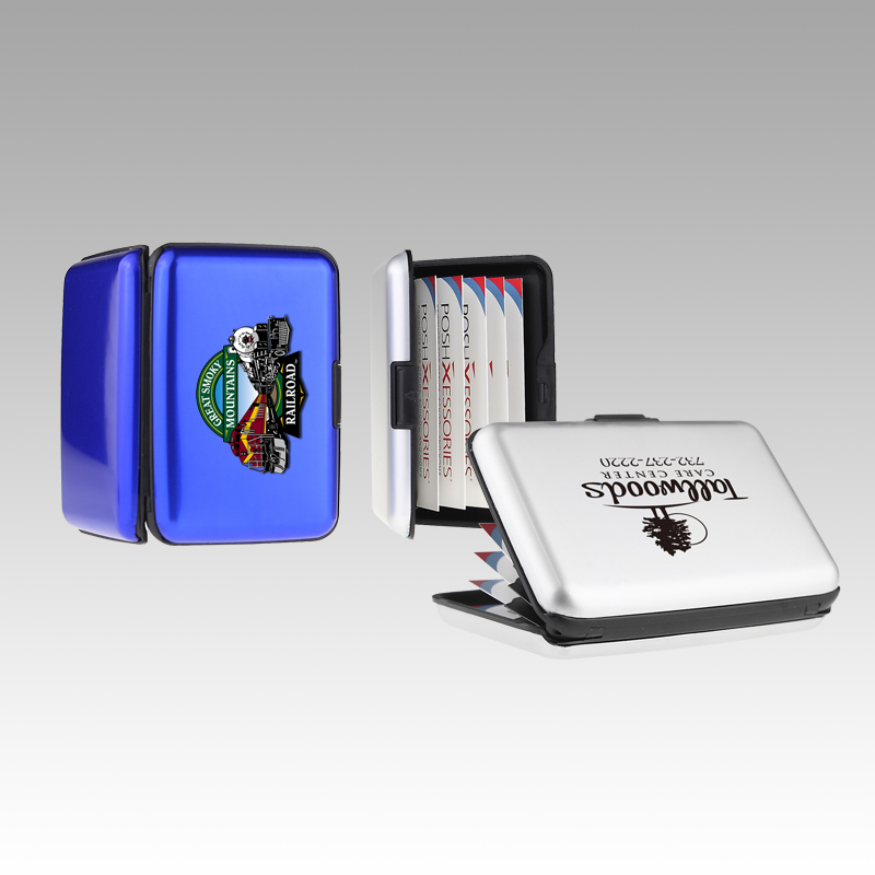 iPosh Aluminum Card Case (Blue)