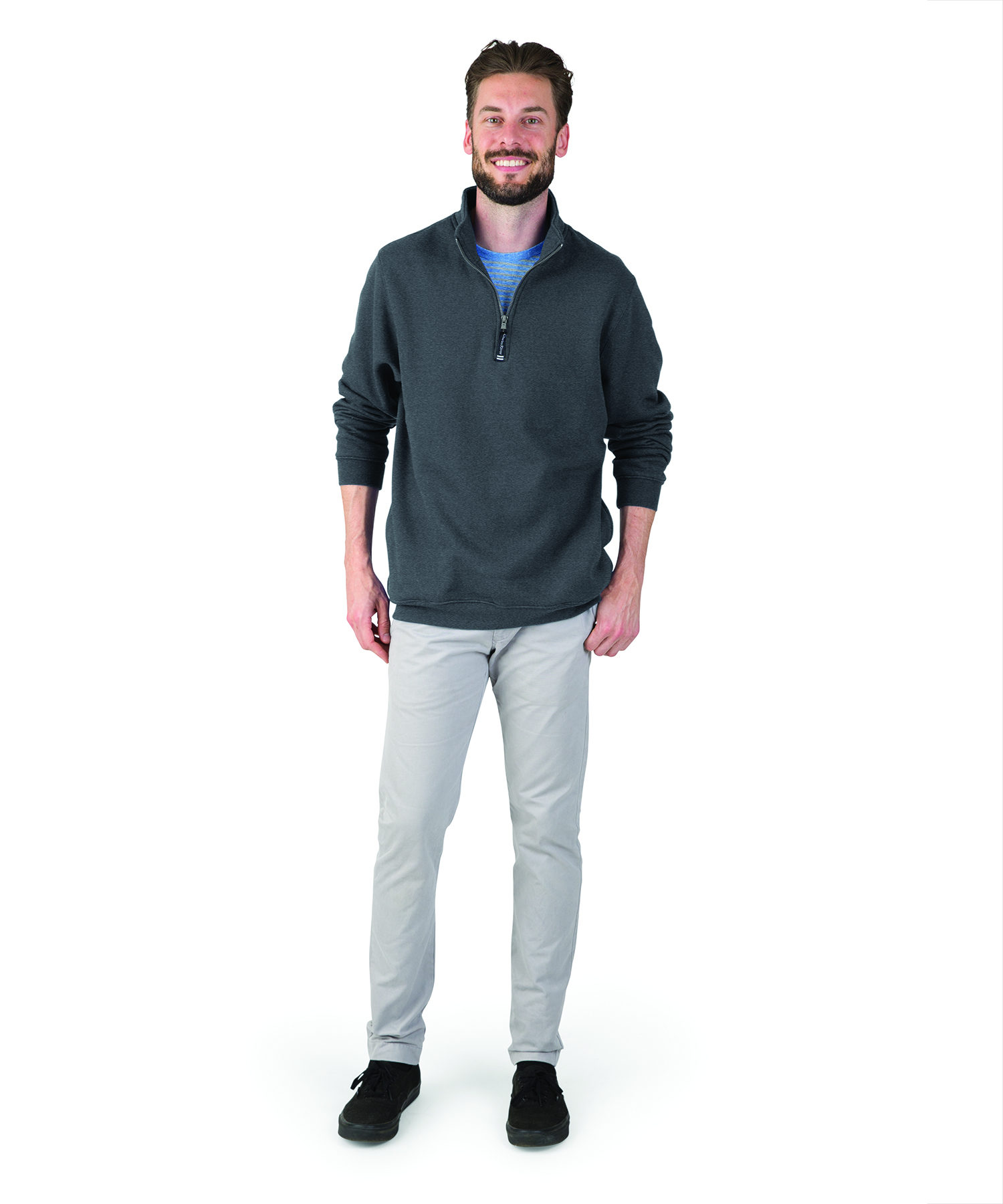 Crosswind Quarter Zip Sweatshirt, custom hoodie or sweatshirt with logo imprint 100