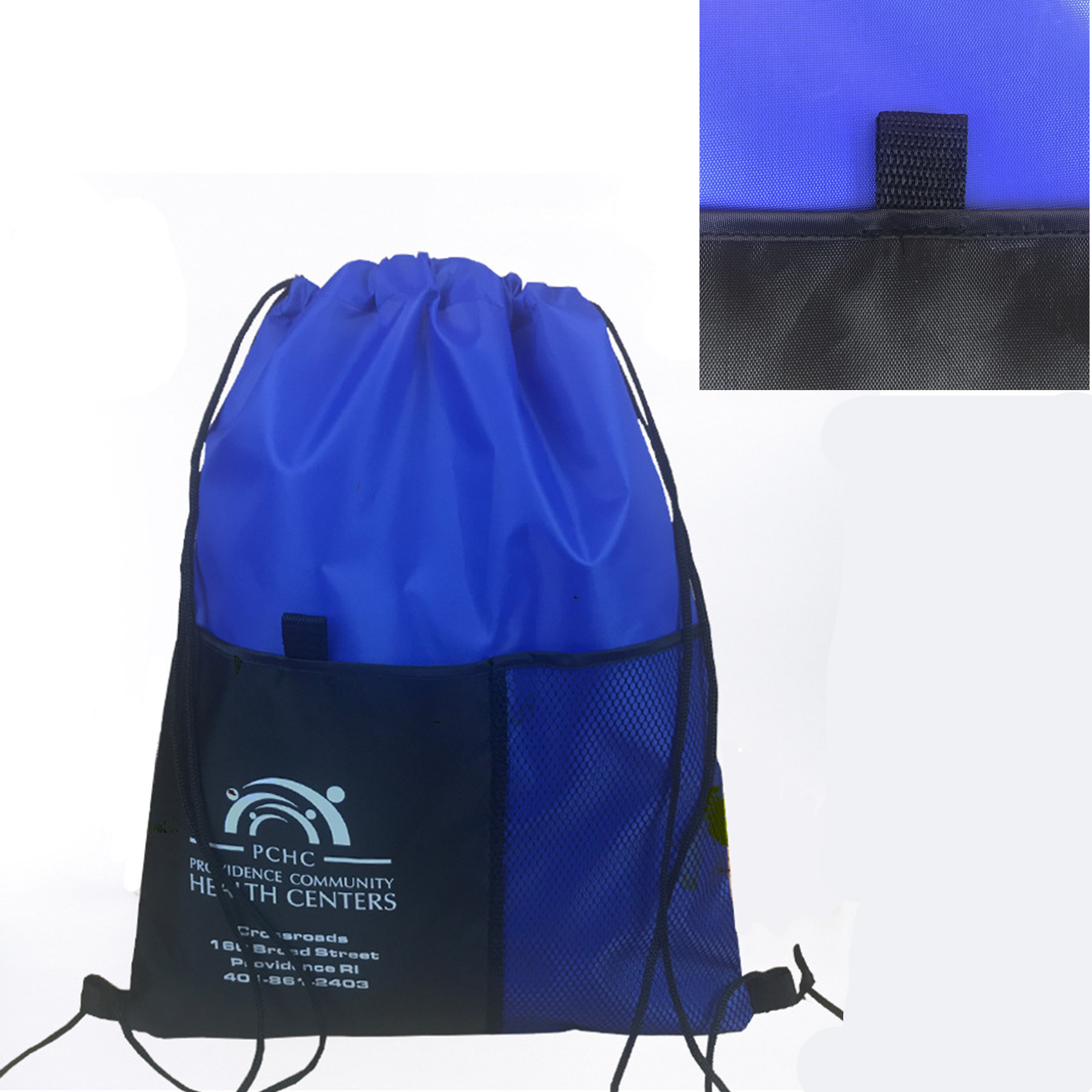 Mesh Pocket Drawstring Backpacks 2