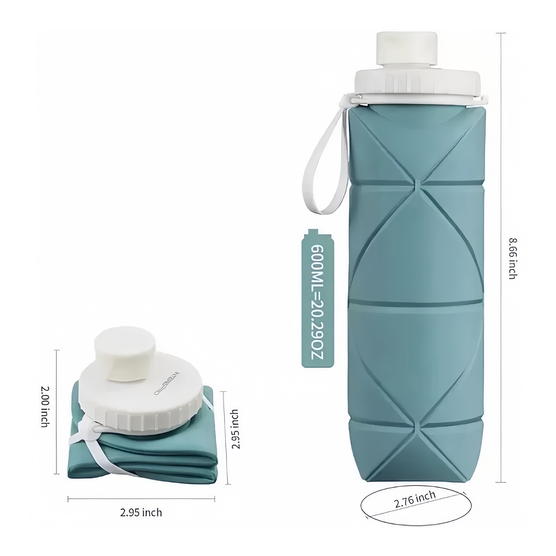 Collapsible Silicone Water Bottles 12