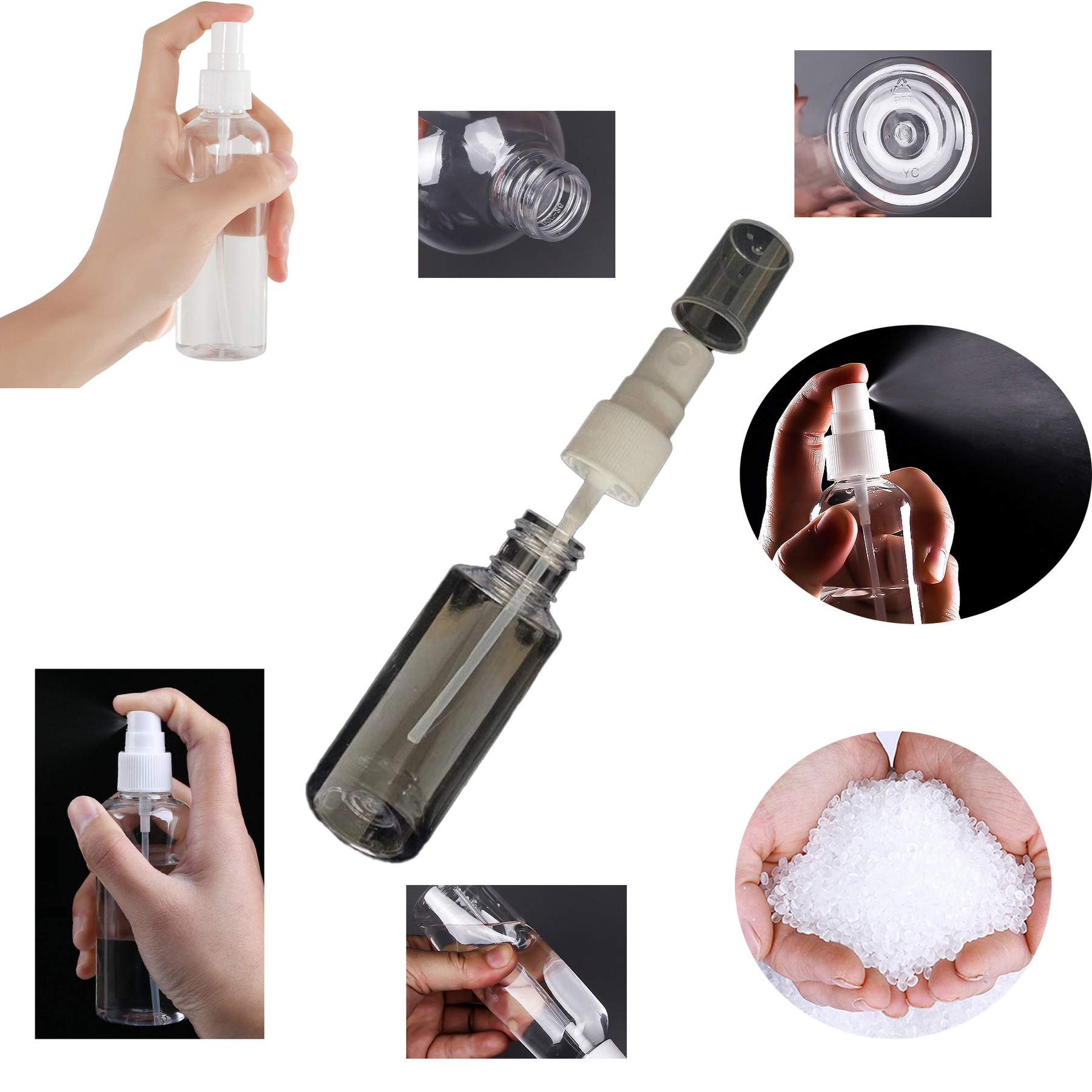 50ml Clear Dispenser Spray Bottle 2