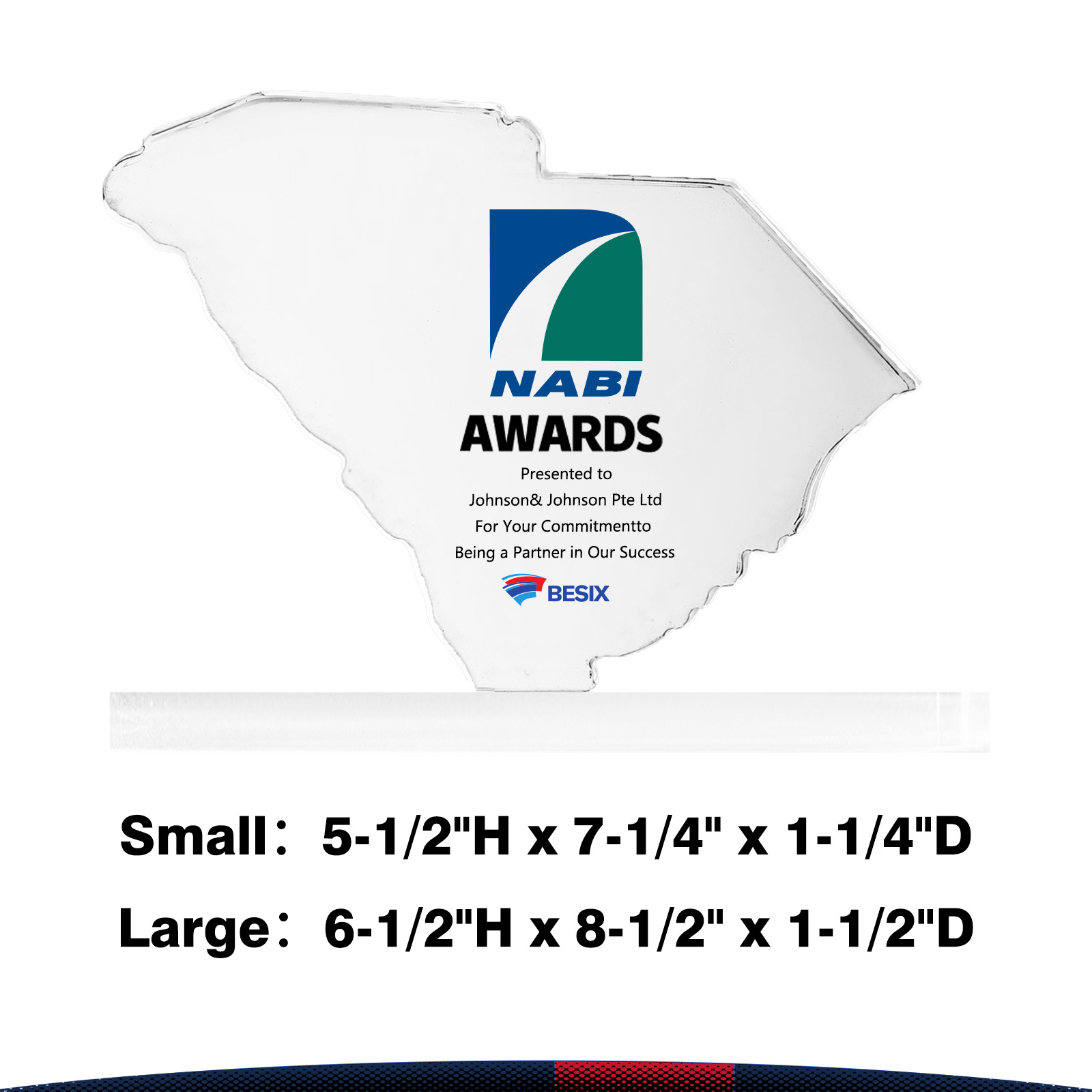 Crafx South Carolina Crystal Award 3