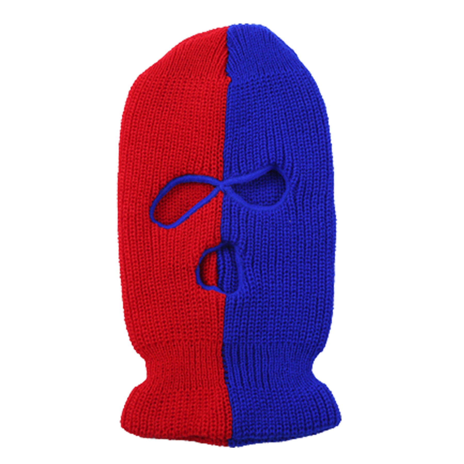 Two-Tone Knitted Mask Hat 4