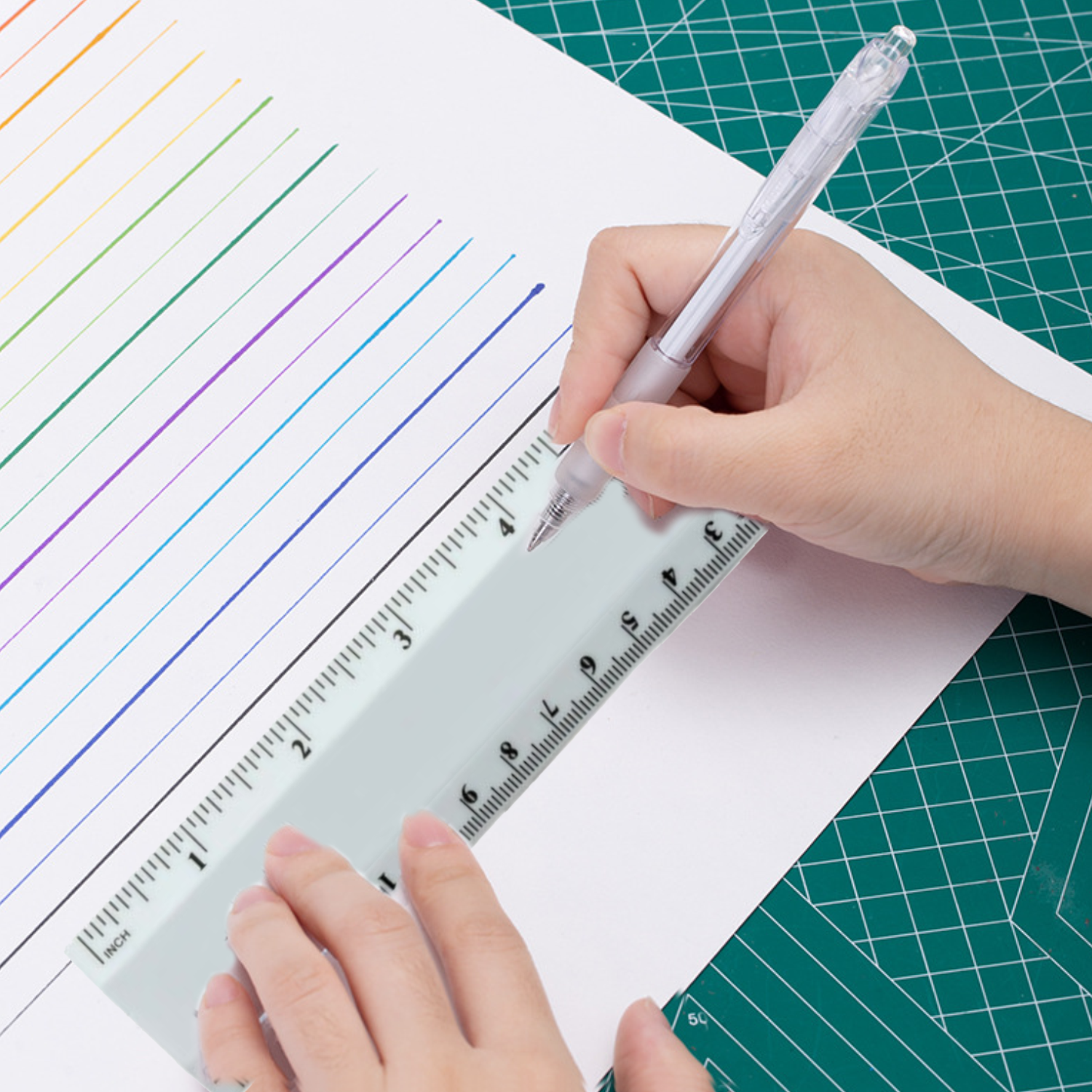 Plastic Dual Scale Ruler 4
