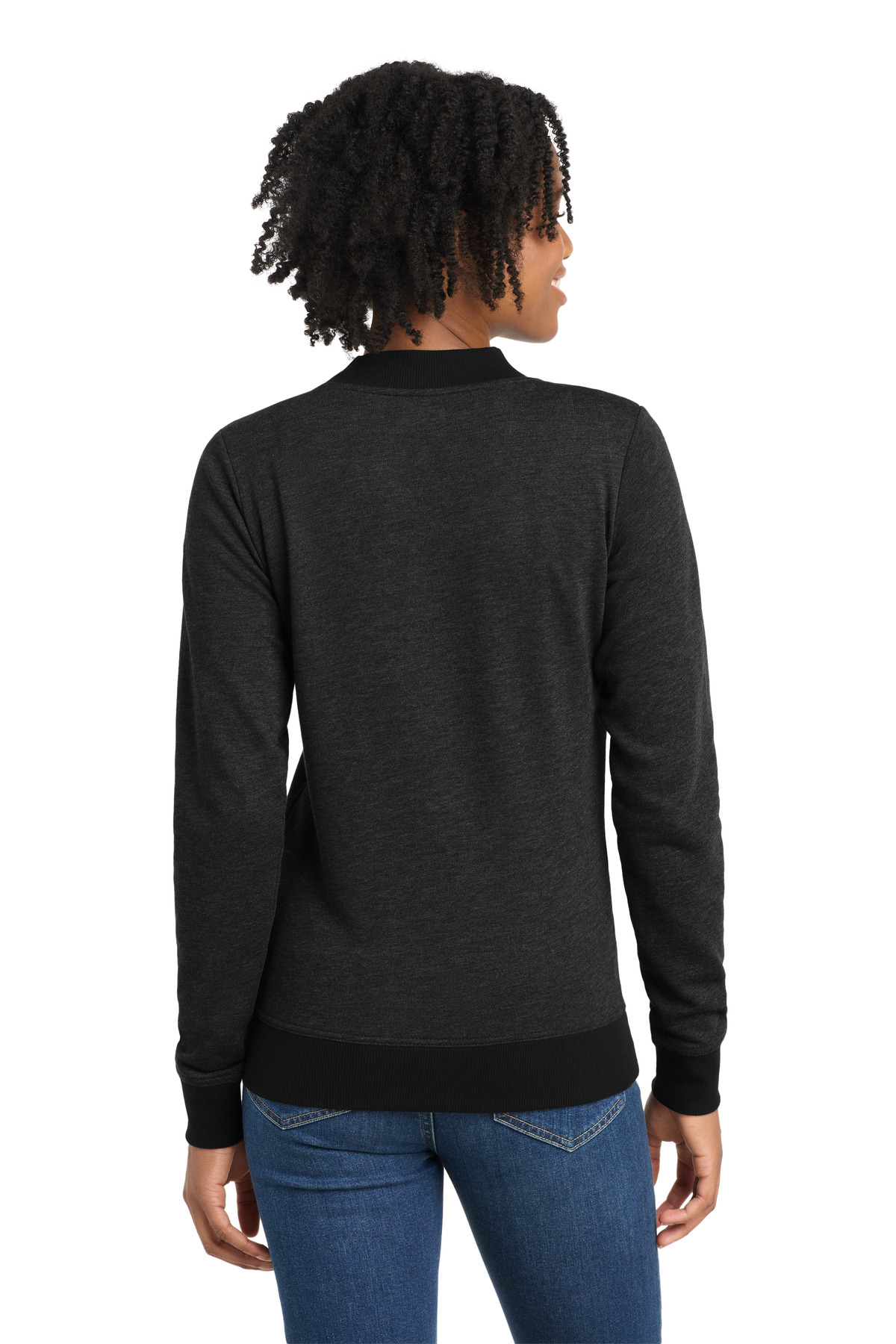 Sport-Tek Women's Lightweight French Terry Bomber LST274 4