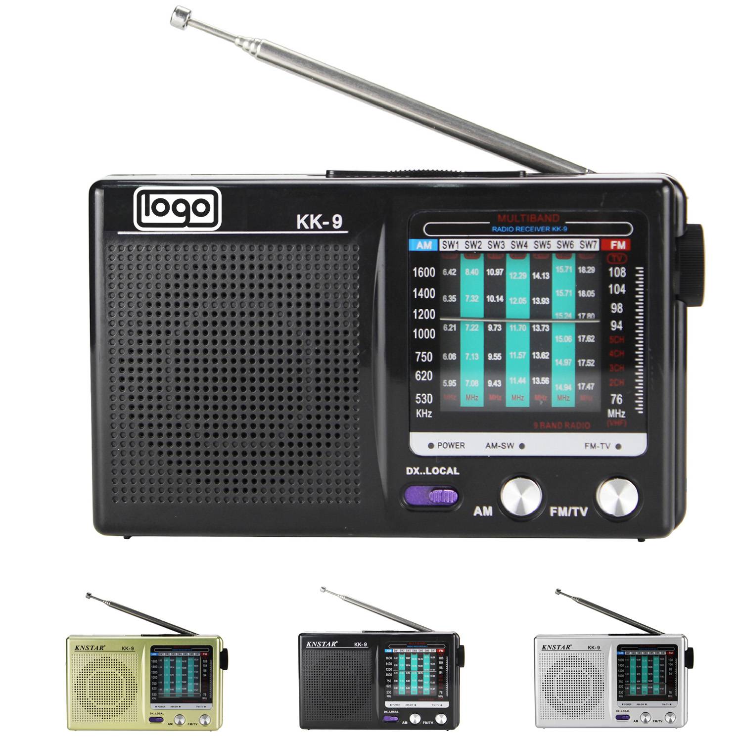 Full Band Retro Plastic Radio 3