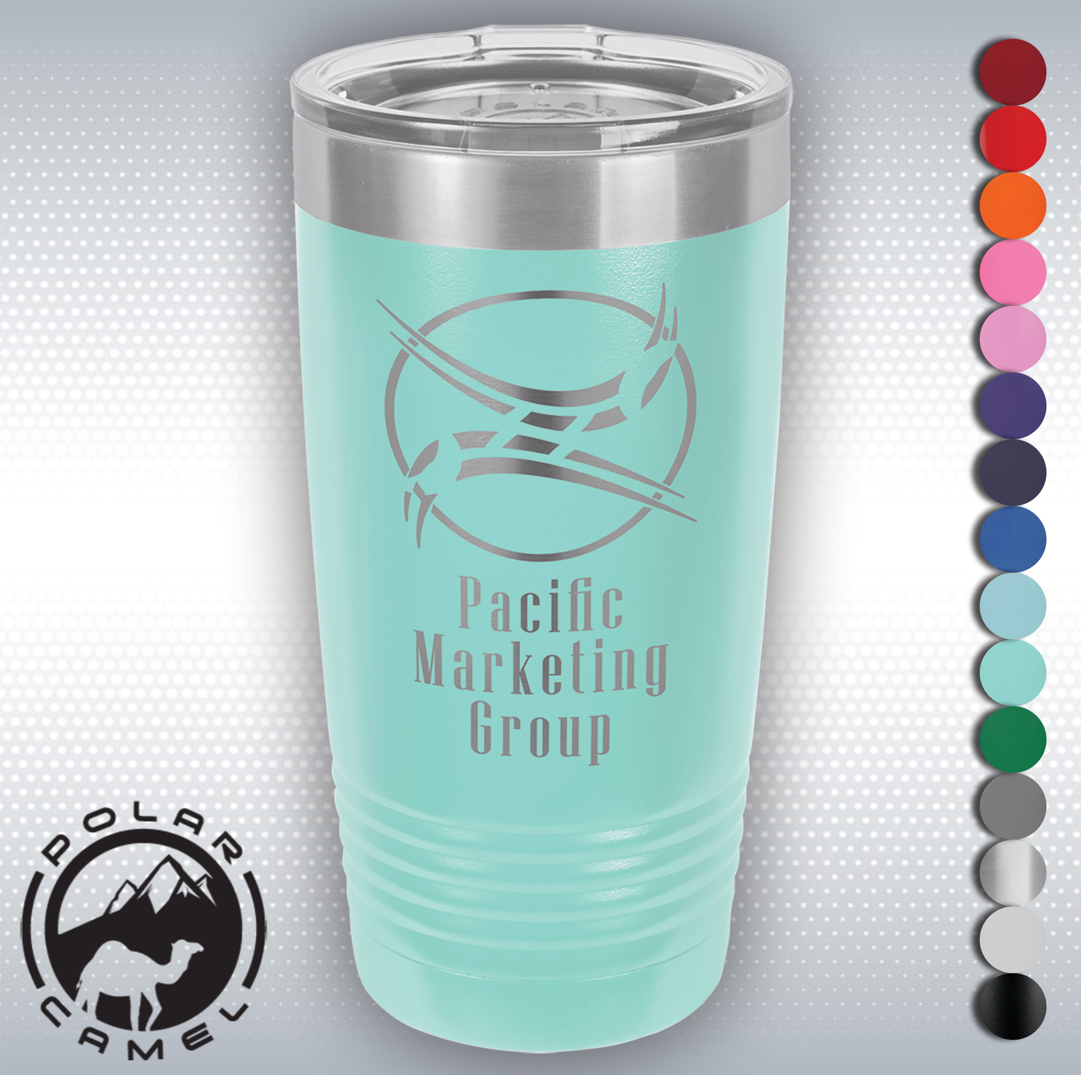 20 Oz. Maroon Red Vacuum Insulated Tumbler w/Clear Lid 20