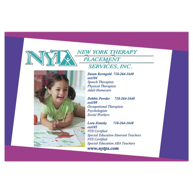 Vinyl Label Calendar (3.5"x5") Rectangle Square Corners